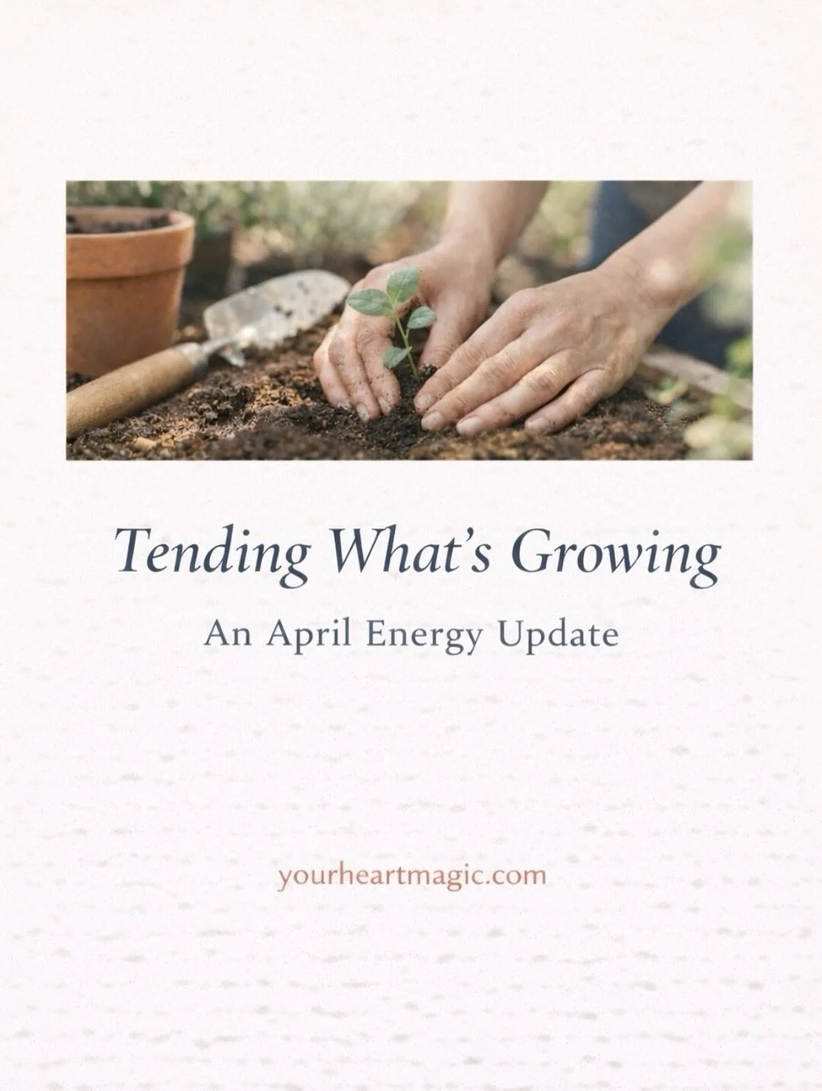 ✨ Not all growth looks like forward movement

This week feels like tending a garden

🌱

Not everything is meant to bloom at once

Some things need:
clearing
preparing
steady care

before they grow

🪴

You may feel momentum building
&mdash;but this 