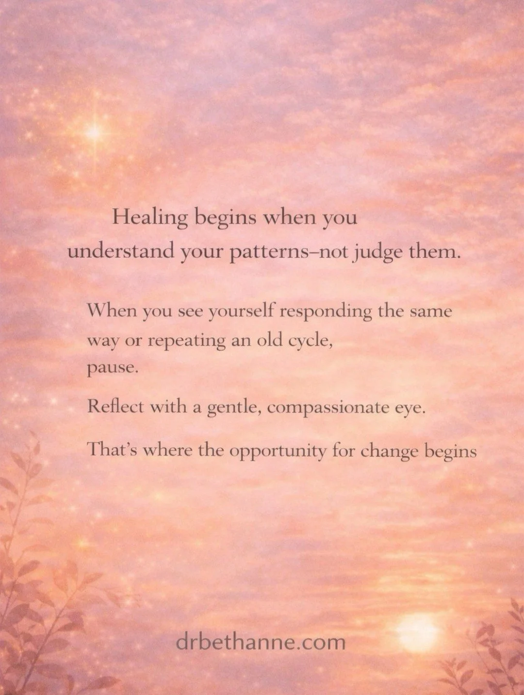 ✨ A midweek invitation to slow down and look within&hellip;

So much of change begins here&mdash;
not in forcing something new,
but in understanding what&rsquo;s already there.

❤️&zwj;🩹

The patterns,
the way you tend to respond,
the places asking 