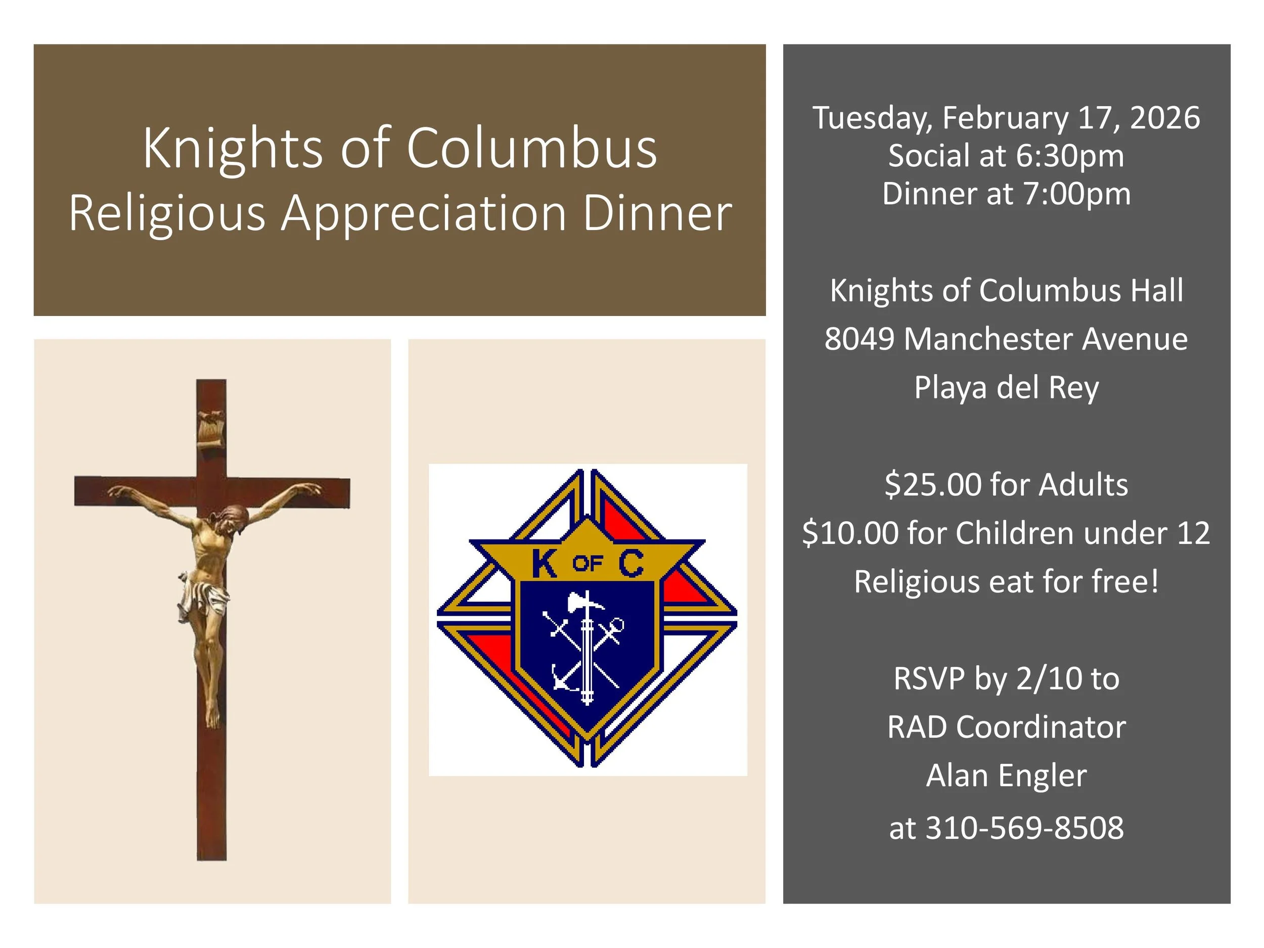 Religious Appreciation Dinner
