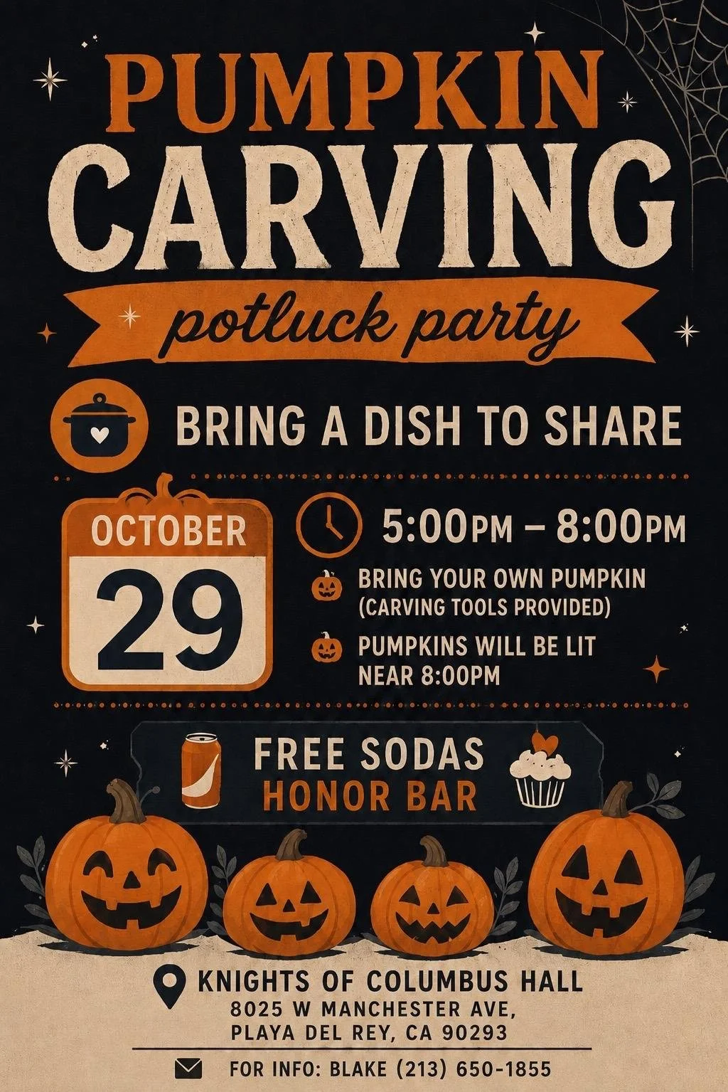 Pumpkin Carving Potluck Party