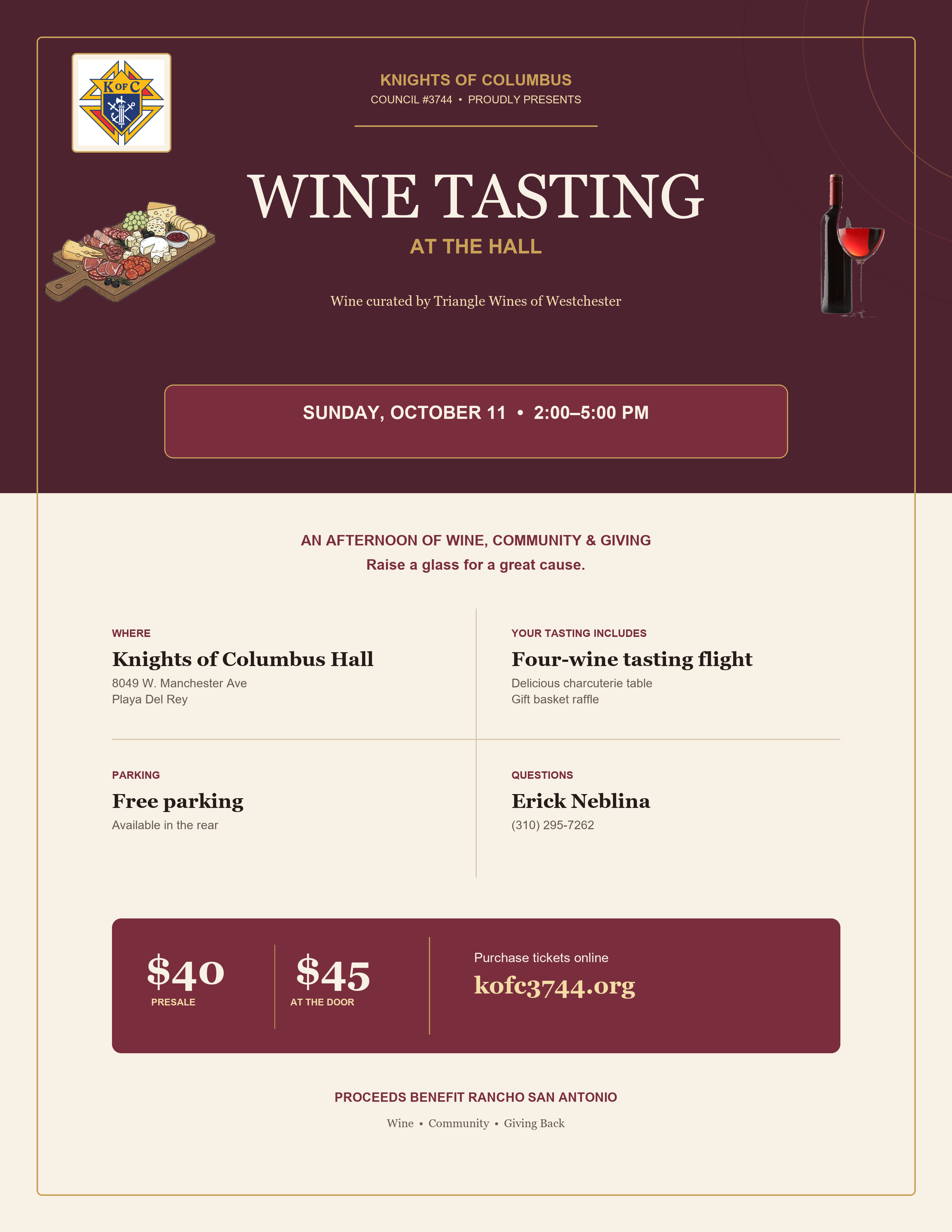 Wine Tasting at the Hall