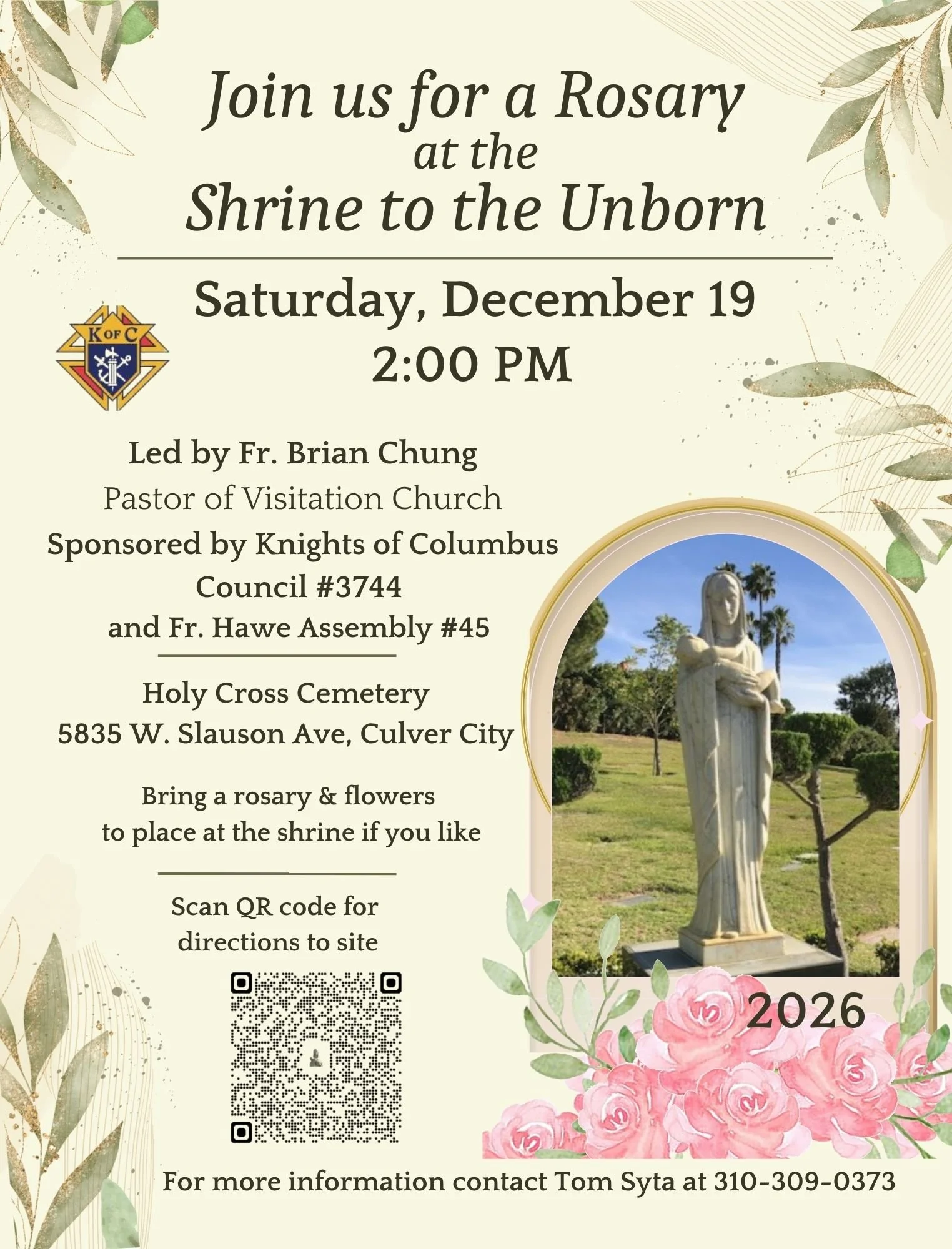 Rosary at the Shrine to the Unborn