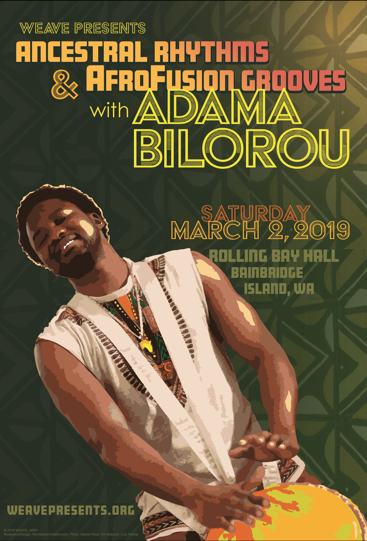 Adama Bilorou concert poster