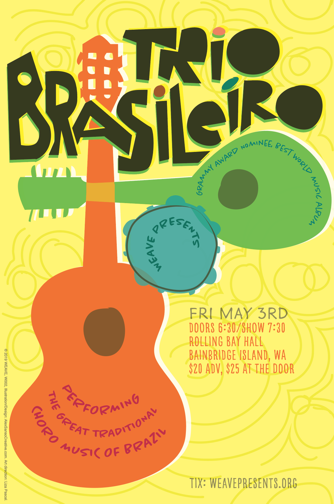 Trio Brasileiro concert poster