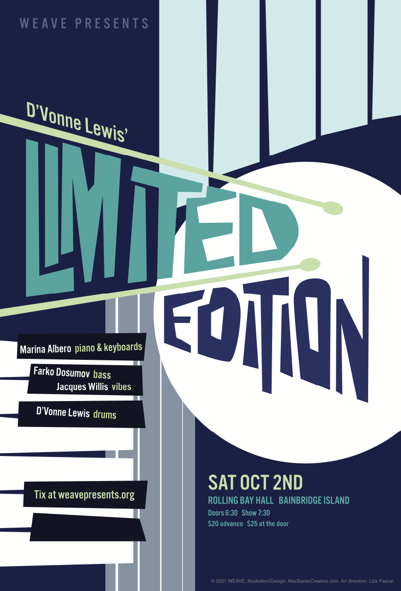 D'Vonne Lewis' Limited Edition concert poster