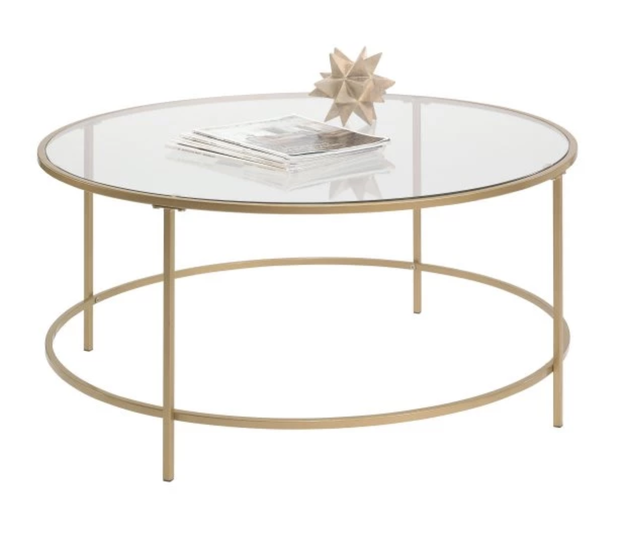 Gold Round Coffee Table with Glass Top.png