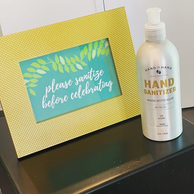 PLEASE SANITIZE BEFORE CELEBRATING!

We are excited to be doing events again, but we want to make sure guests feel comfortable when they come to celebrate!