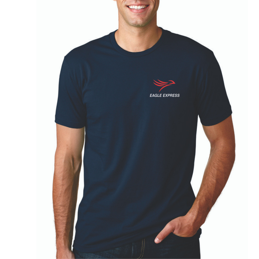 Eagle Express Service Shop Eagle Badge TShirt Blue Eagle Express