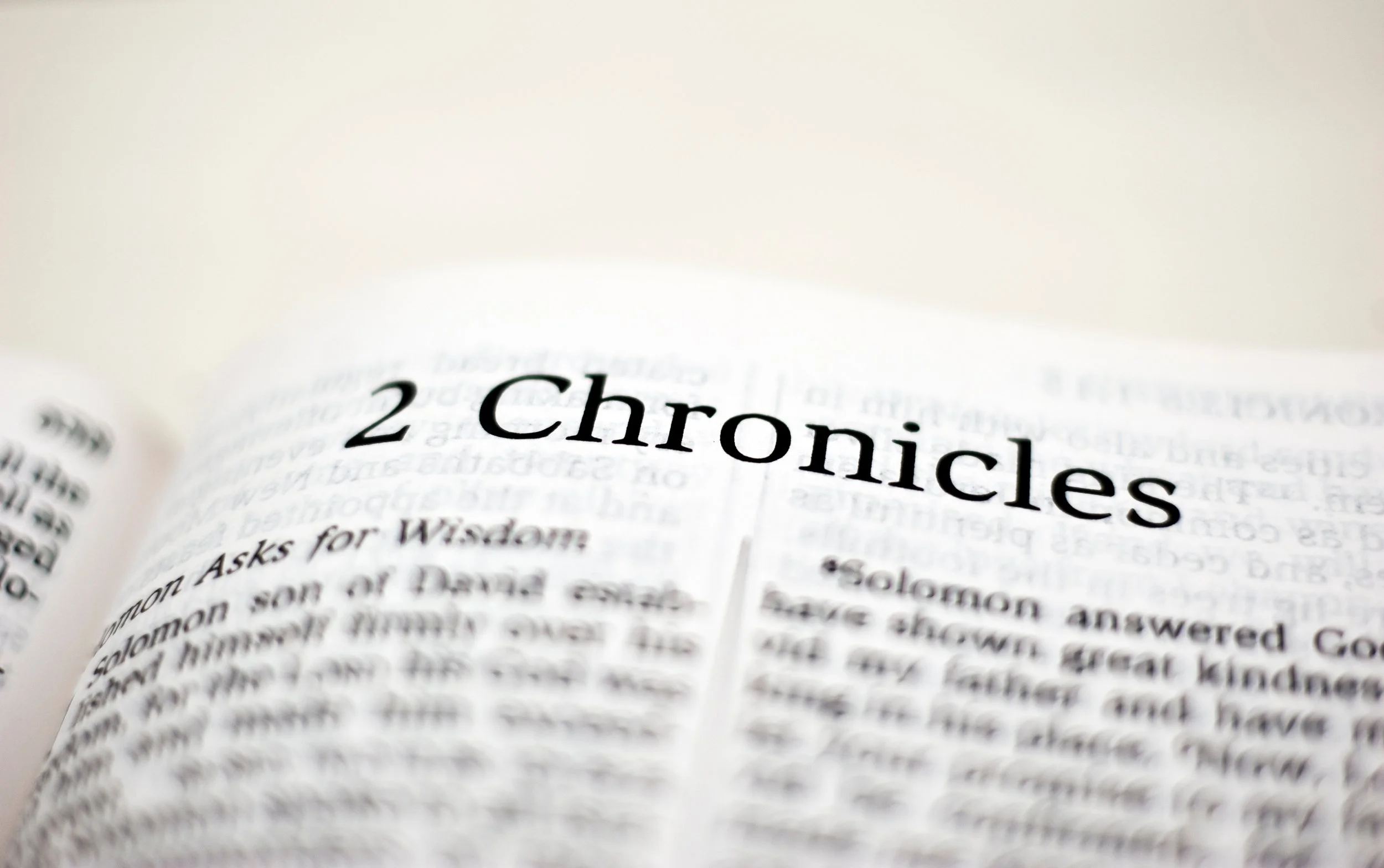 Reflections on Leadership from 2 Chronicles