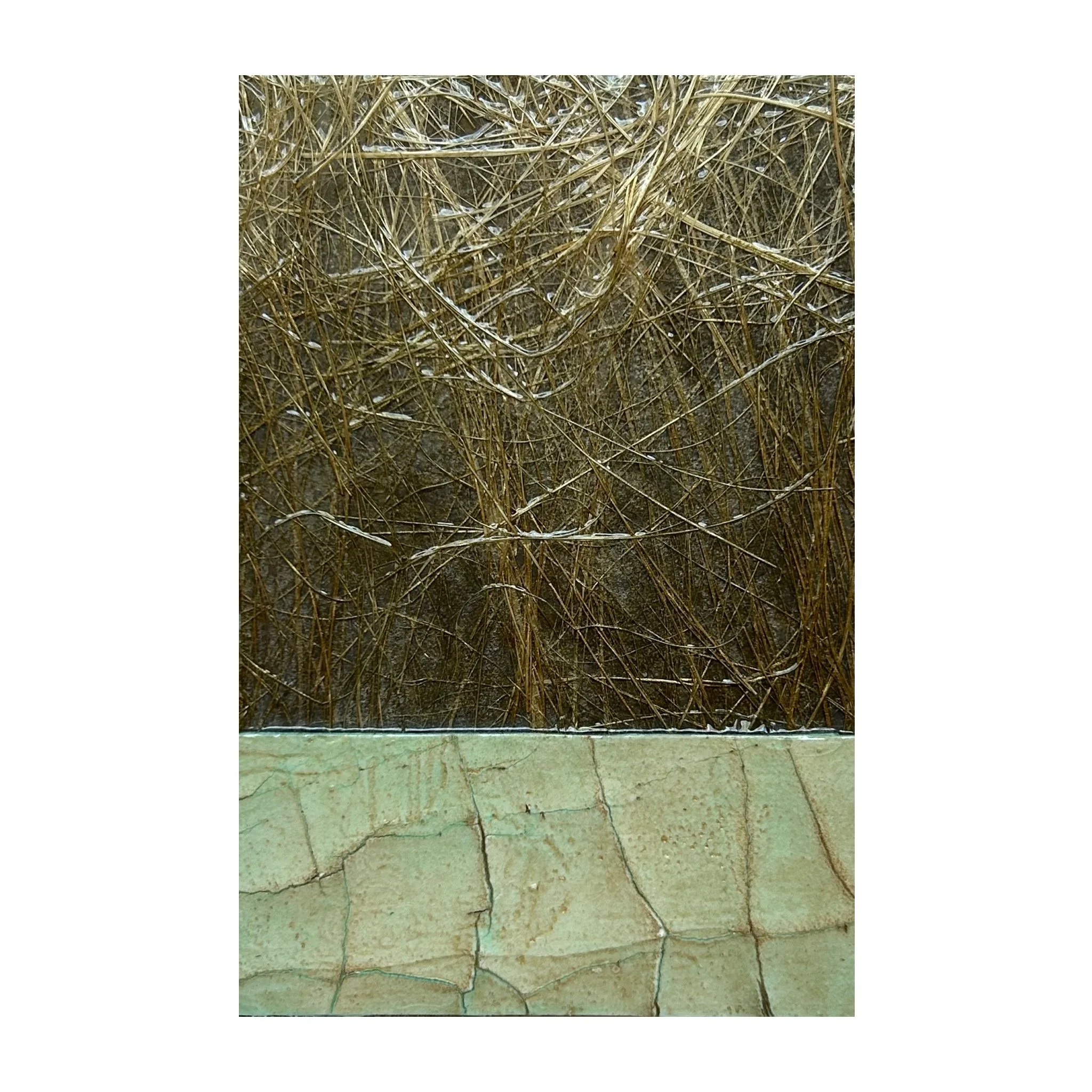 "Trodden Weeds of Winter at the Boundary of Father's Land" - 6" x 4" x 1.5"