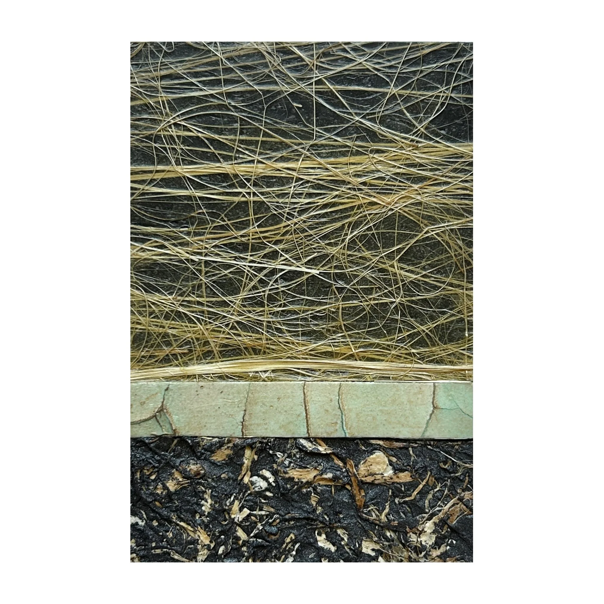 "Making Mud Pies on Hunting Lands" - 6" x 4" x 1.5"