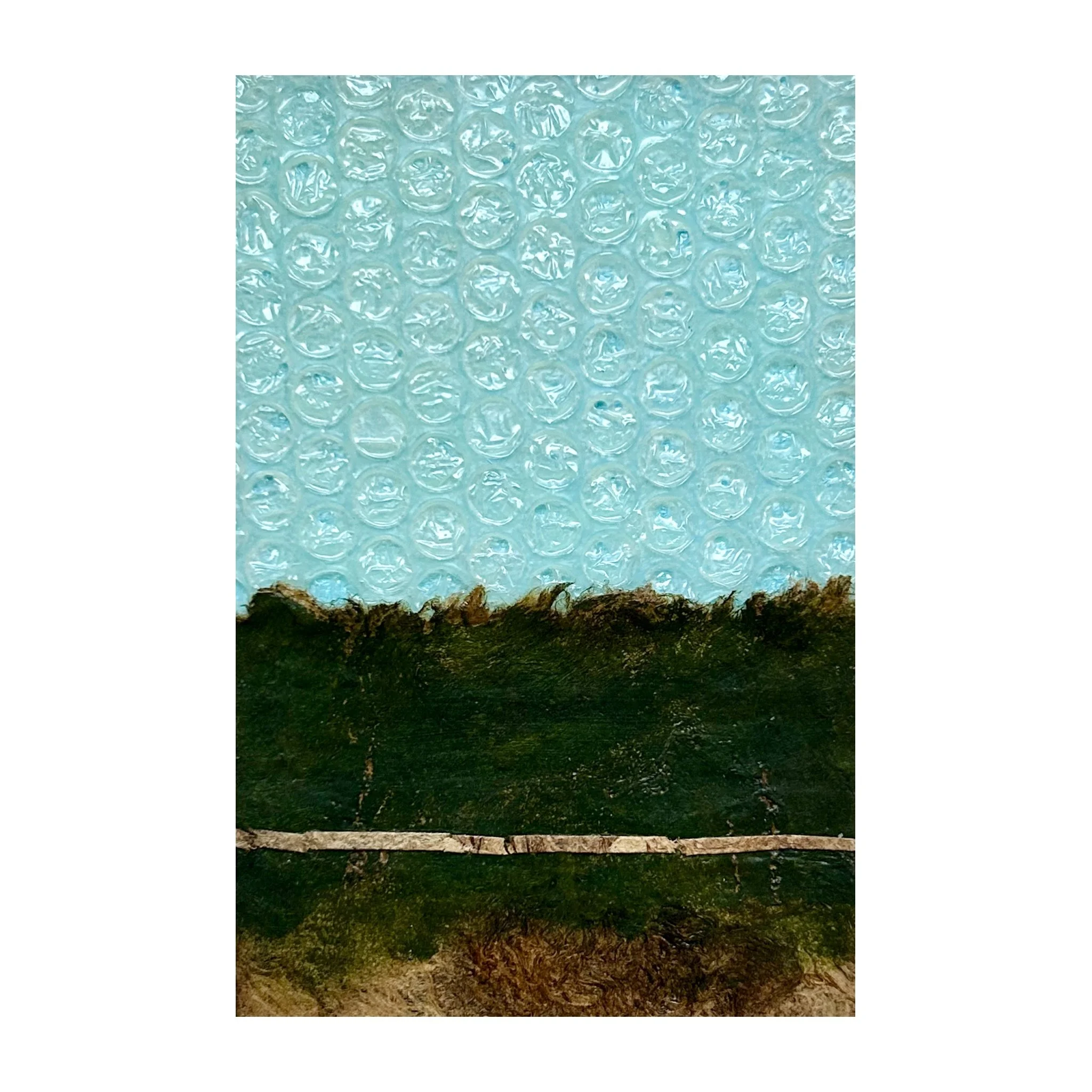 "The Simple Joy of Filling the Sky with Bubbles Blown from a Wand" - 6" x 4" x1.5"