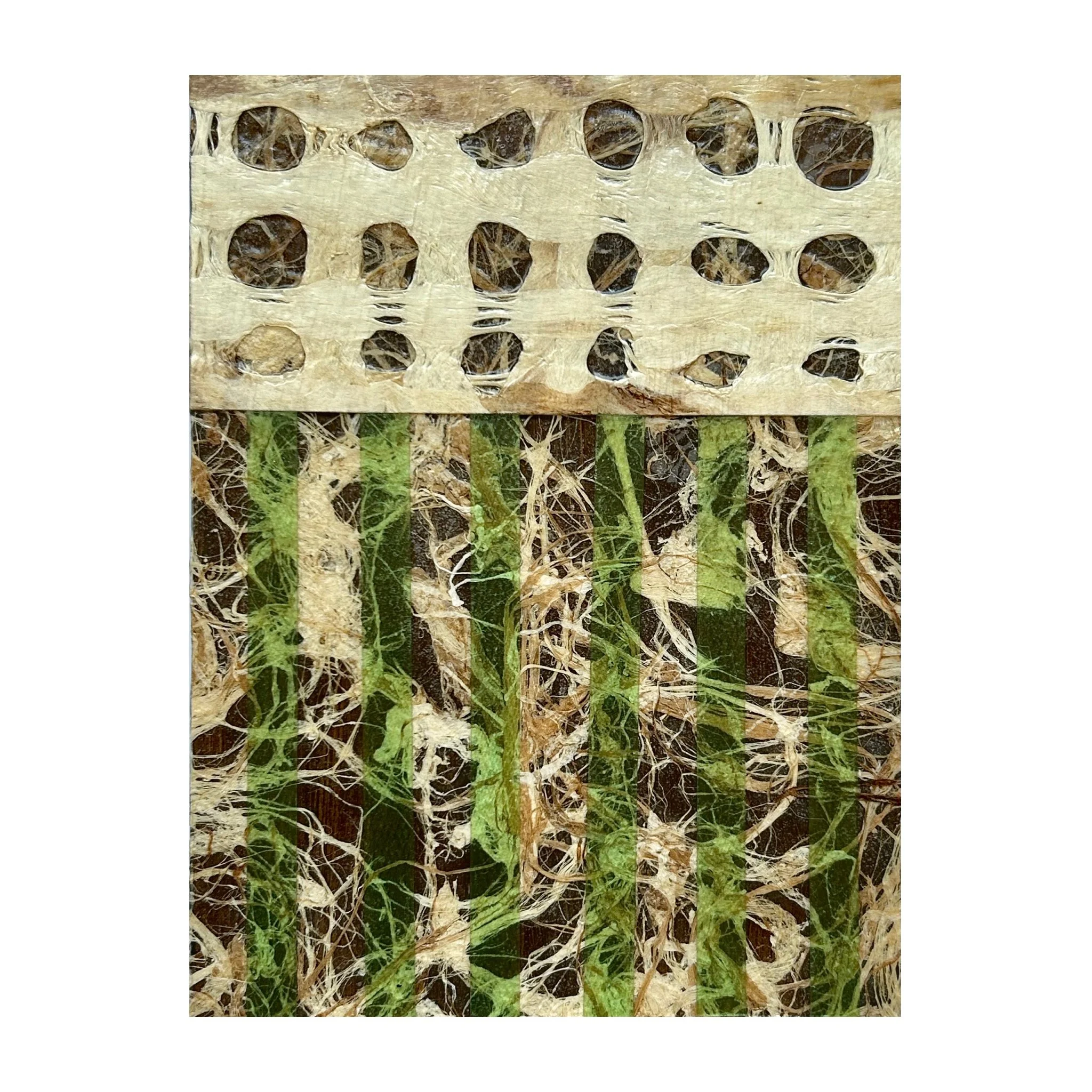 "Strong Southern Roots by Young Hands Planting Seeds in Garden Rows" - 8" x 6" x 1.5"