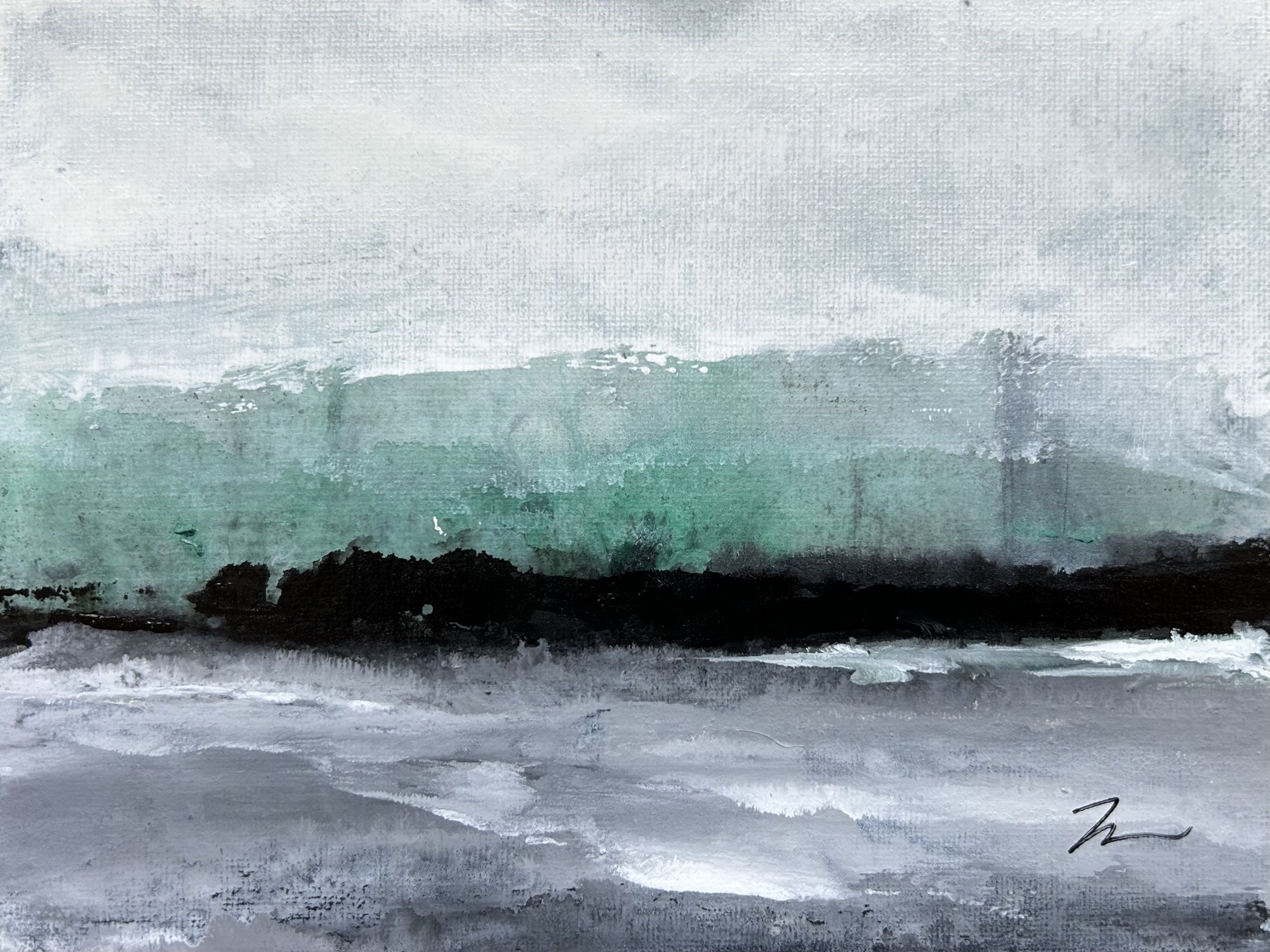 "Absconded Glory" - acrylic - 6" x 8"