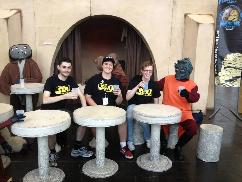 (L-R) Irish Chris, Dominic, and Ciaran at Star Wars Celebration Europe 2013 in Essen, Germany.