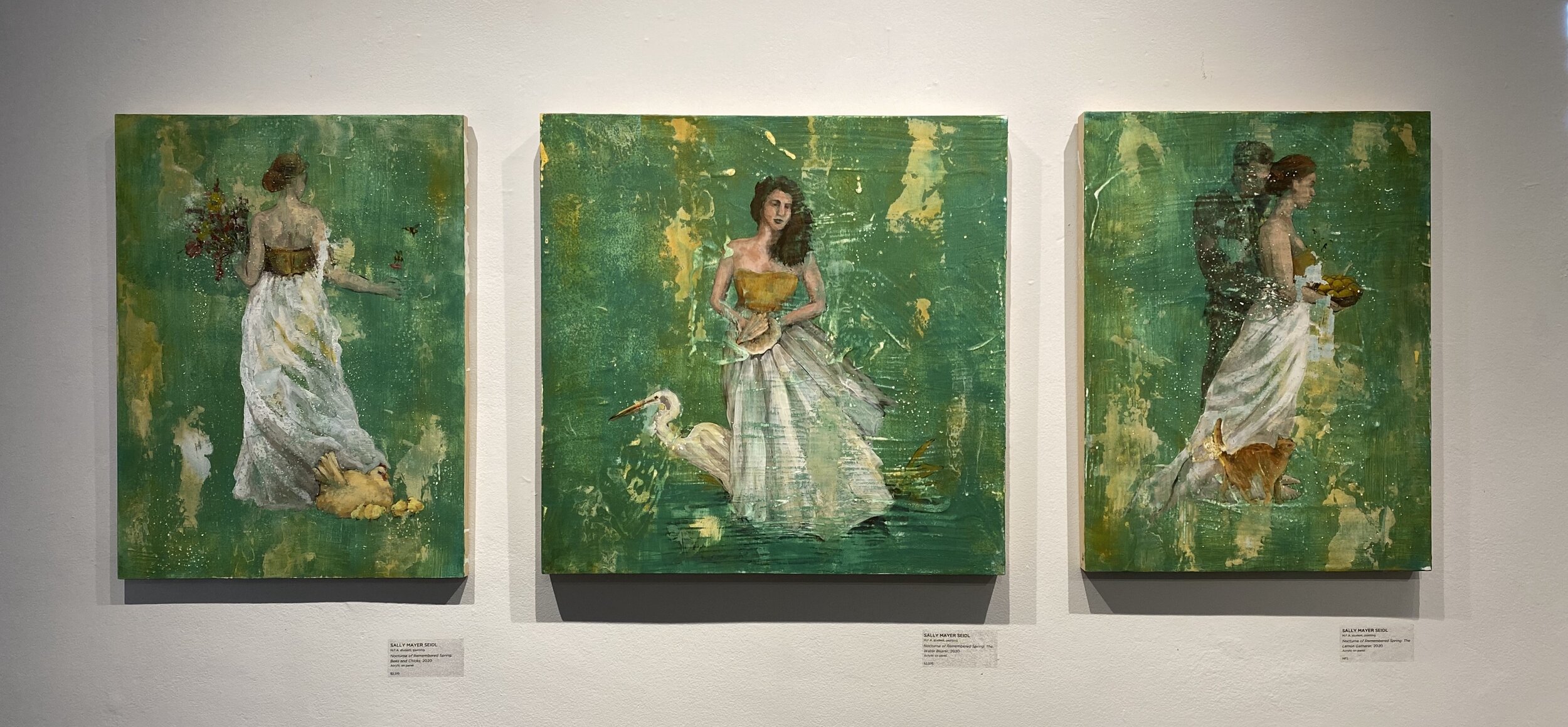 "Tell Me Who You Are Haunting, and I'll Tell You Who You Are", installation view of "Nocturne of Remembered Spring Tryptic"
