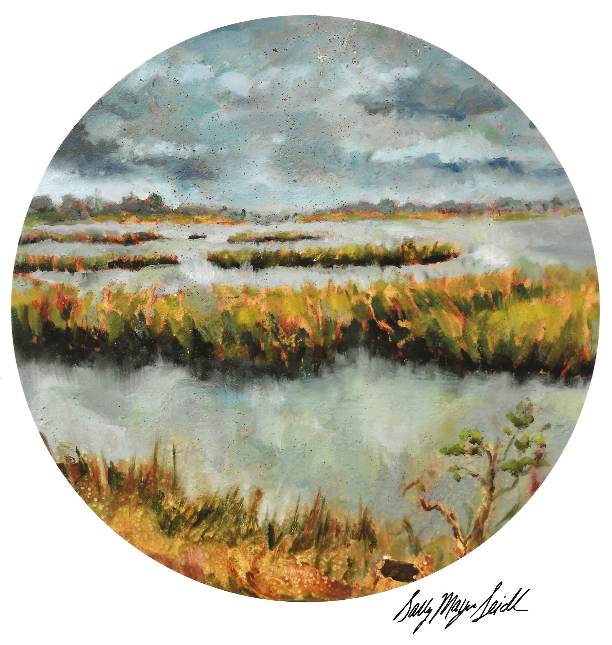 “Moon River Tondo” archival print