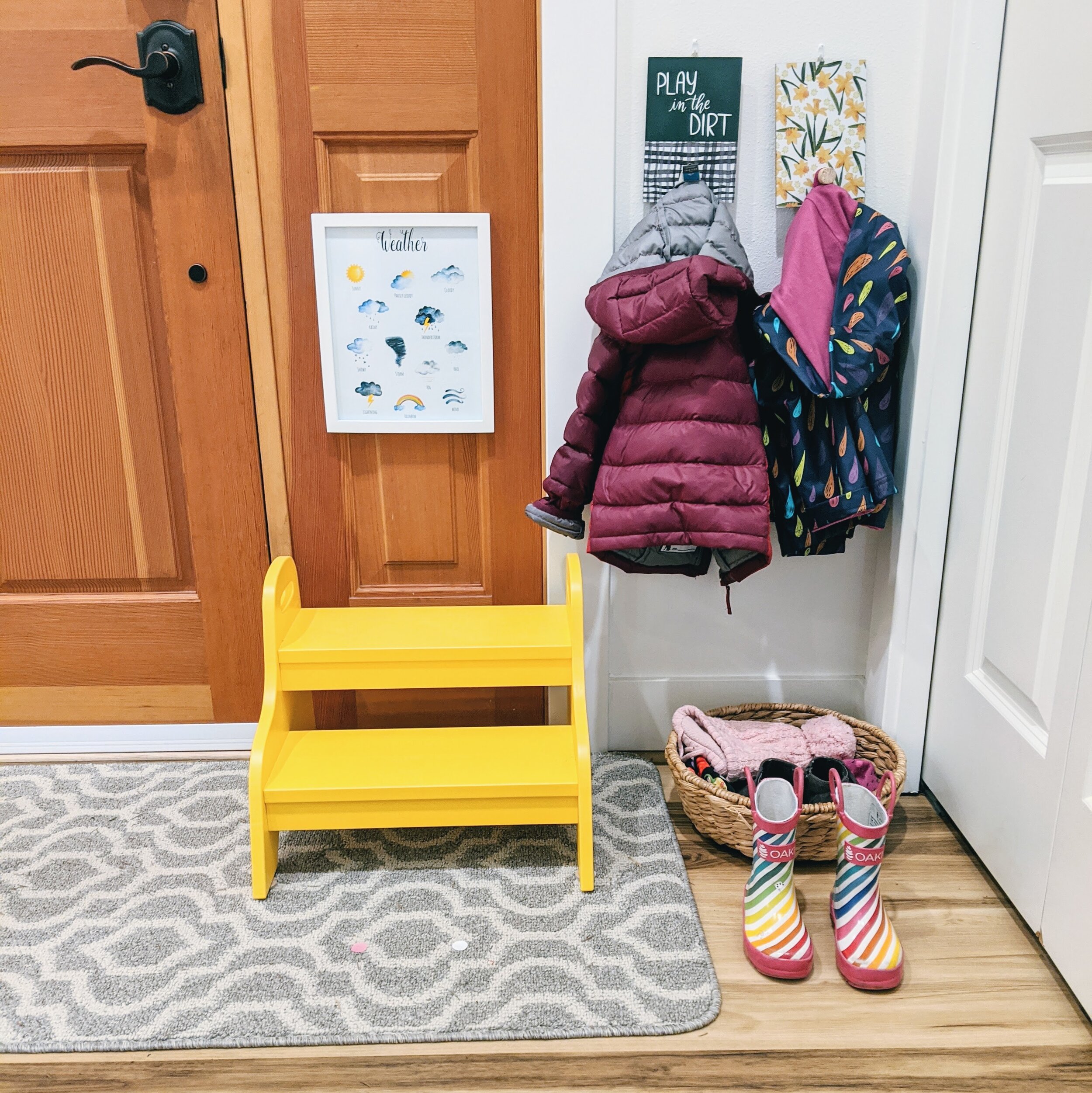 Real Living - Natural Wood Shoe Rack