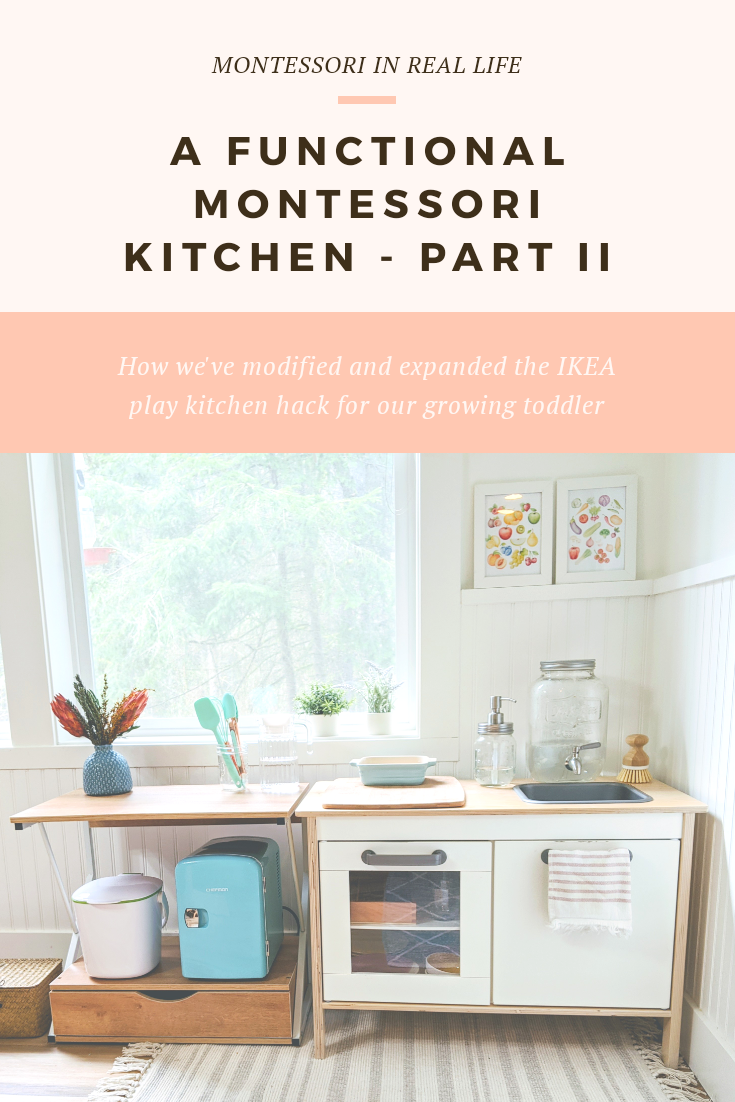 Functional toddler kitchen (IKEA duktig play kitchen hack) — The