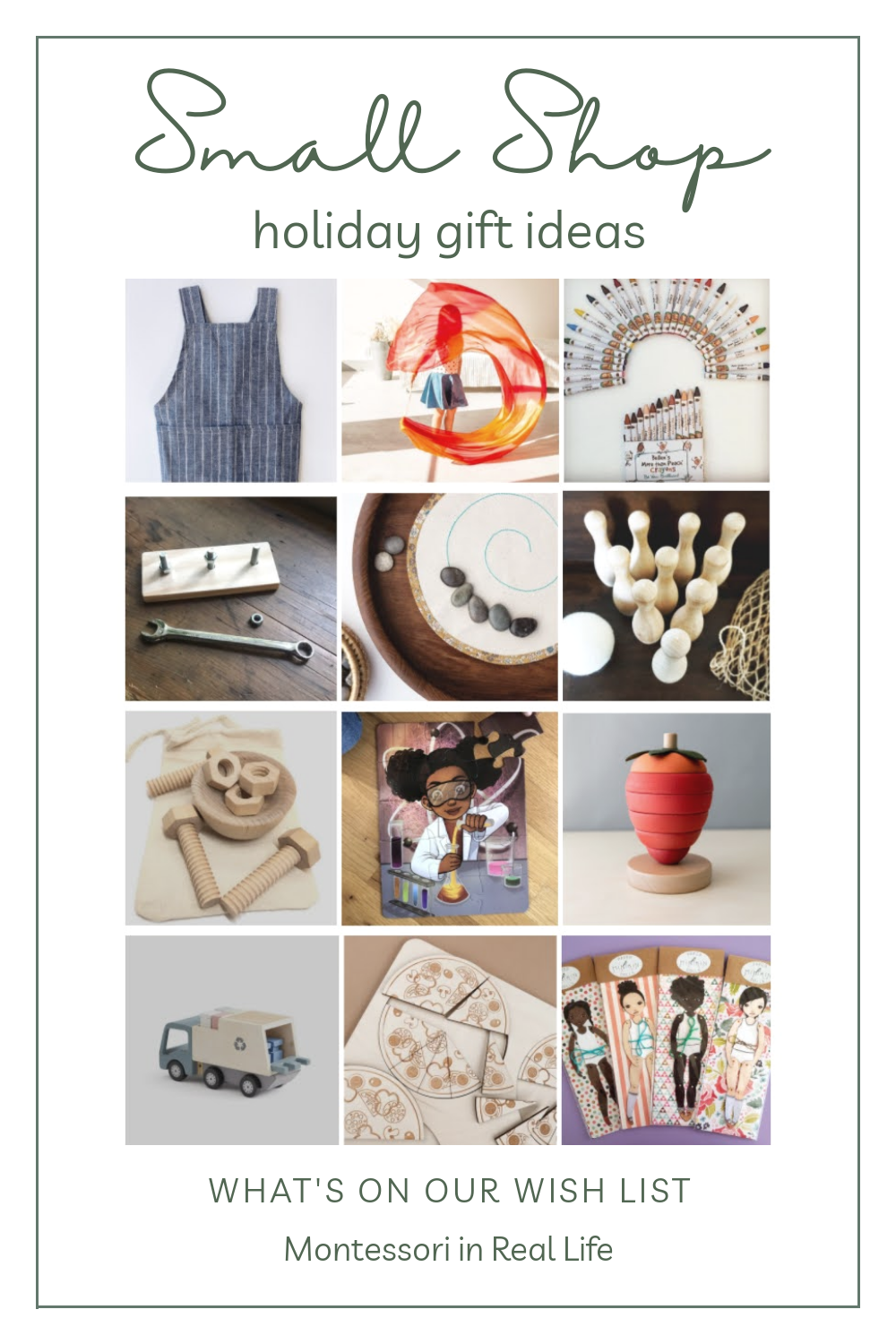 Our Small Shop Holiday List
