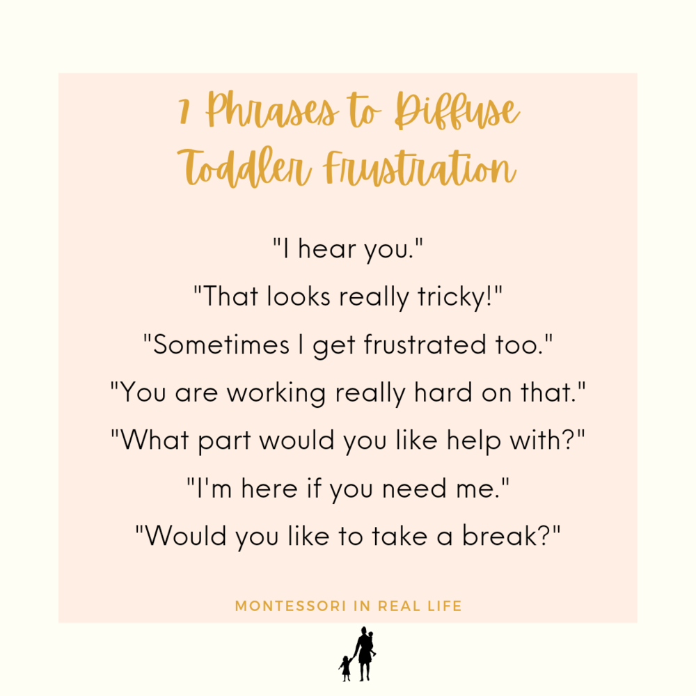 7 Phrases to Diffuse Toddler Frustration