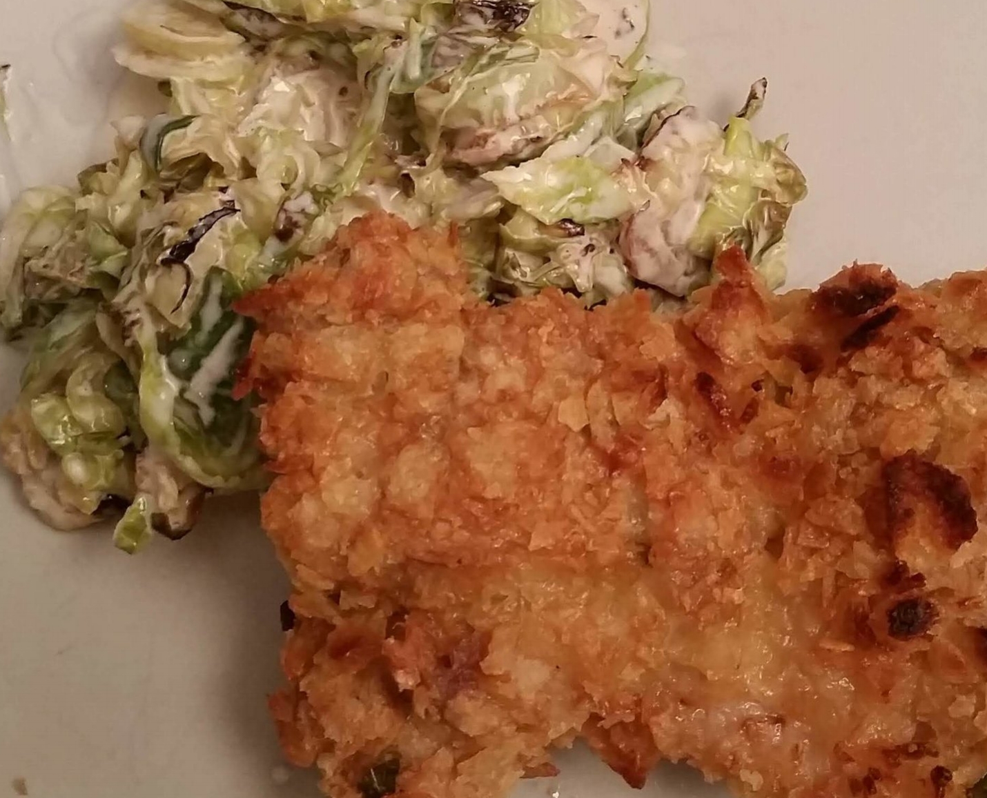 Potato Chip Crusted Chicken