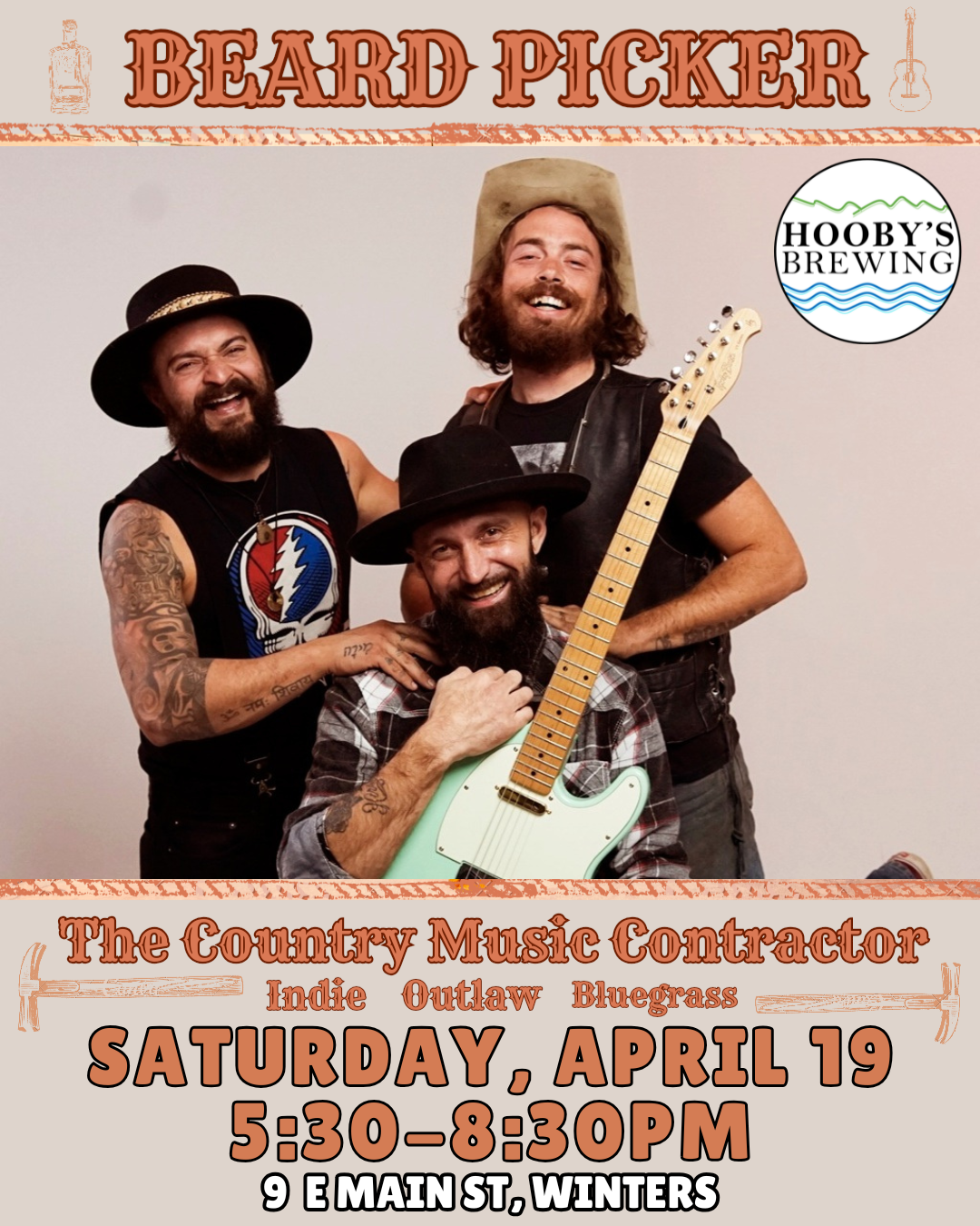LIVE MUSIC BY THE BEARD PICKER