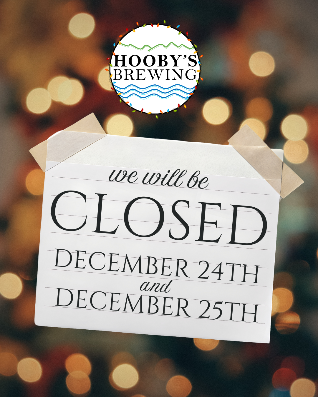 Closed Christmas Day