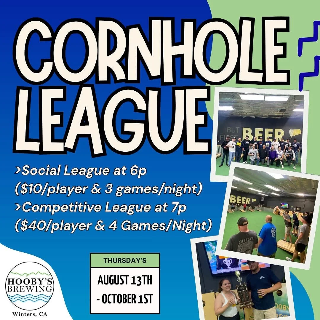 Hooby’s Brewing Cornhole Leagues Begin!