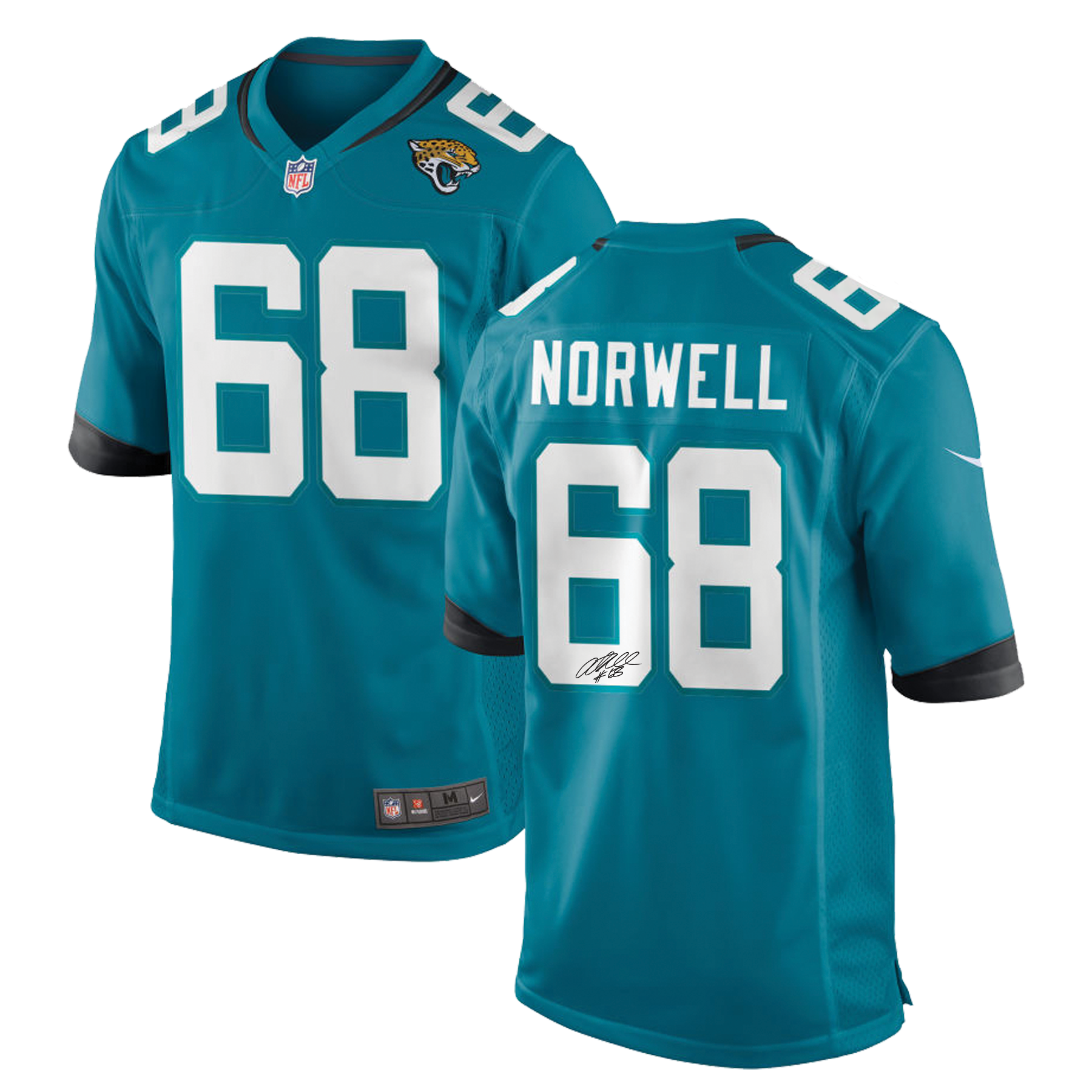 Autographed Andrew Norwell Jersey 