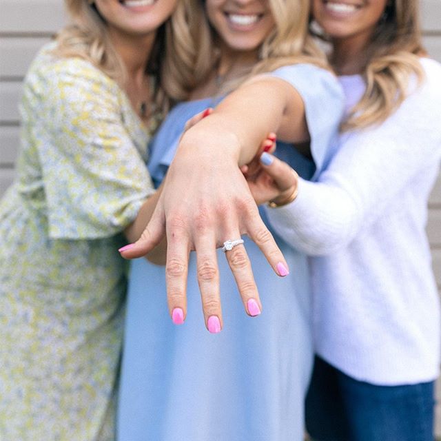 Just got engaged? 😲💍 We would love to host you and your friends for an afternoon of celebrations and pampering at Lily &amp; Roo! Contact us today for more information. .
.
.
.
.
#yvrnailsalon #vancouvernailsalon #vancouvernails #vancouvernailart #