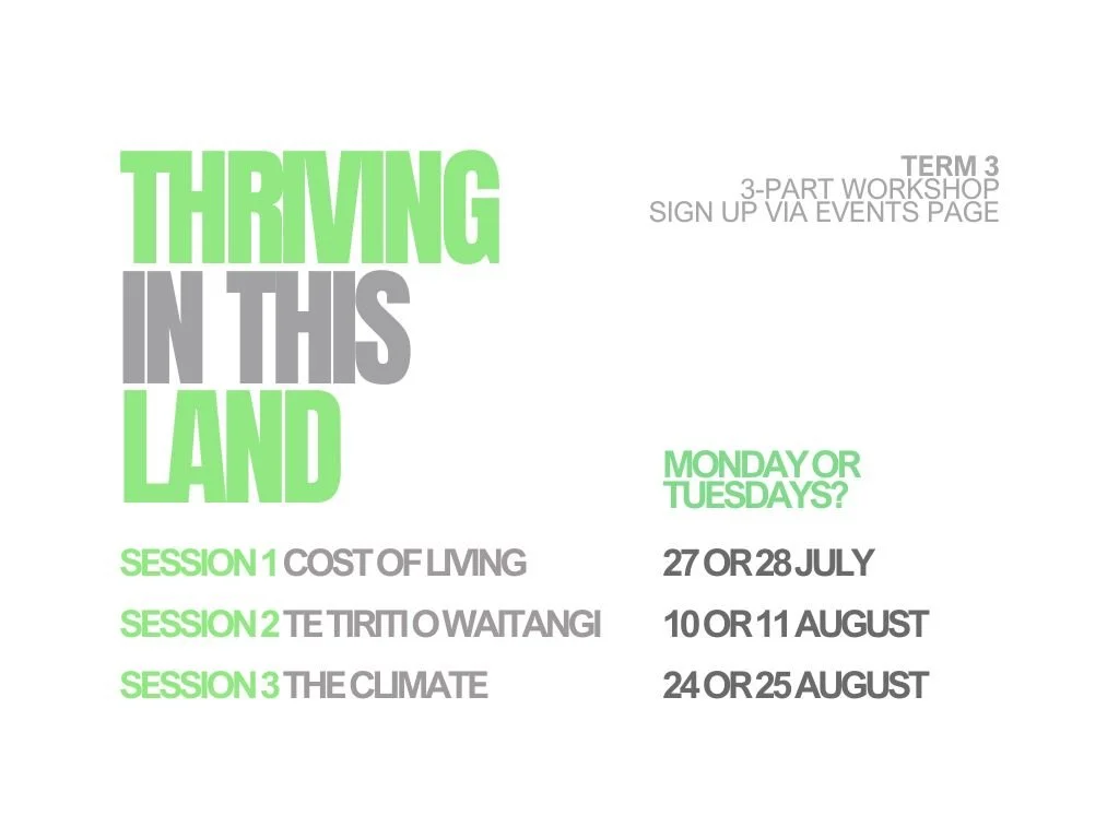Thriving In This Land - 3 Part Workshop