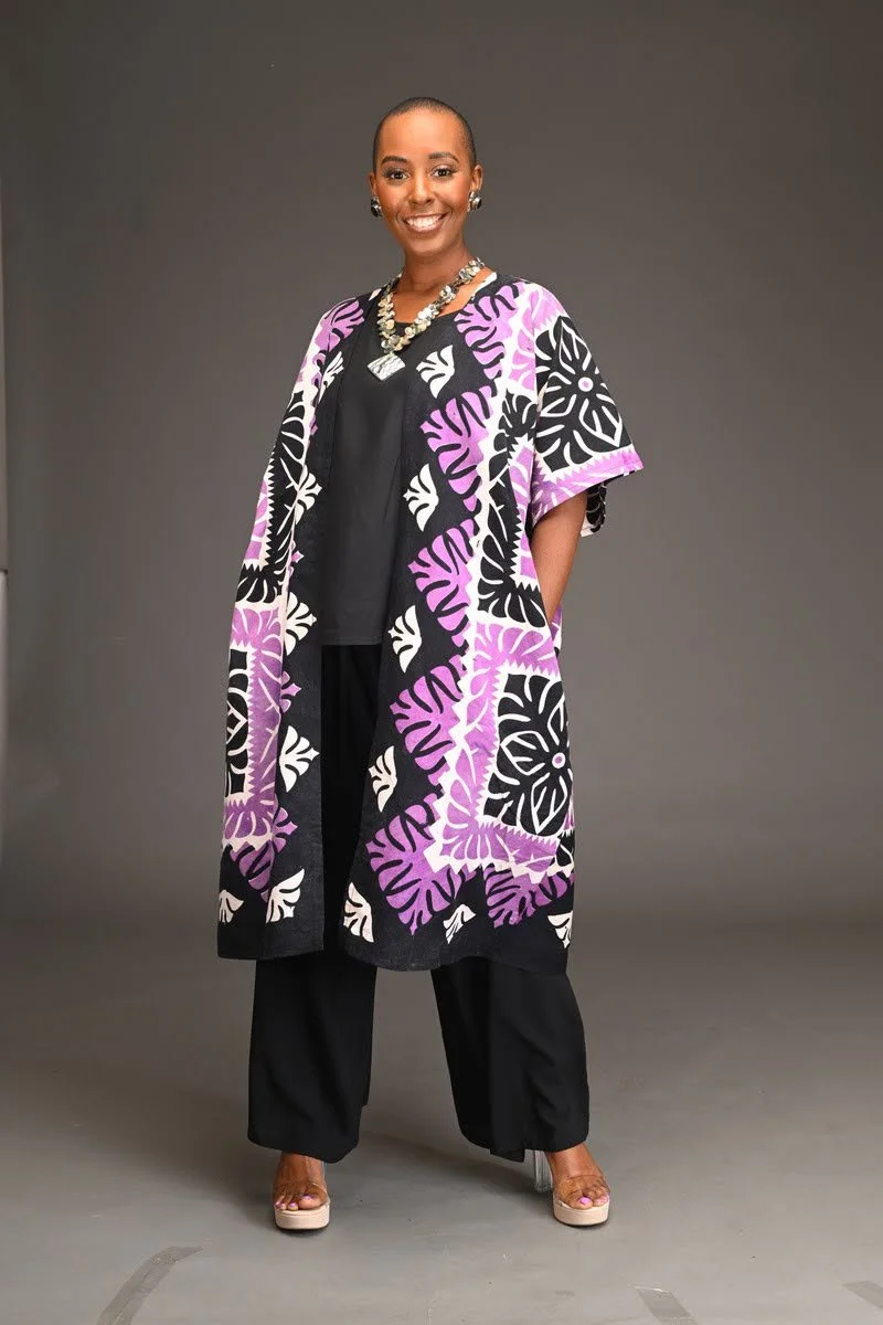 Duster with Short Sleeves