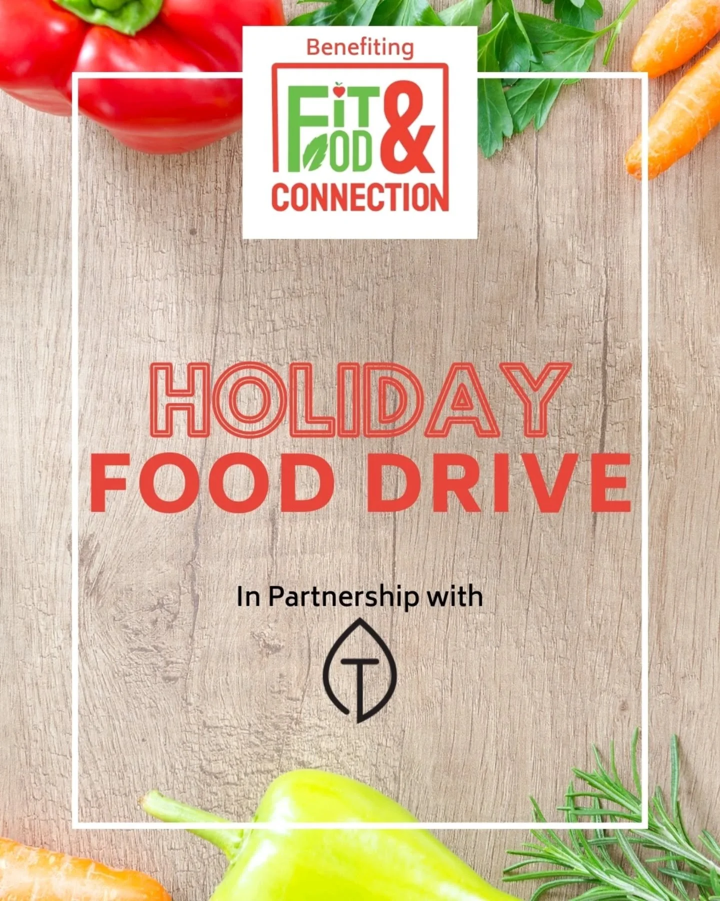 We are so excited to support our member nonprofit, The Fit and Food Connection, through their healthy, non-perishable food drive! ✨ 

From November 3rd -  December 18th, both of our ThriveCo locations will have donation bins so our whole ThriveCommun