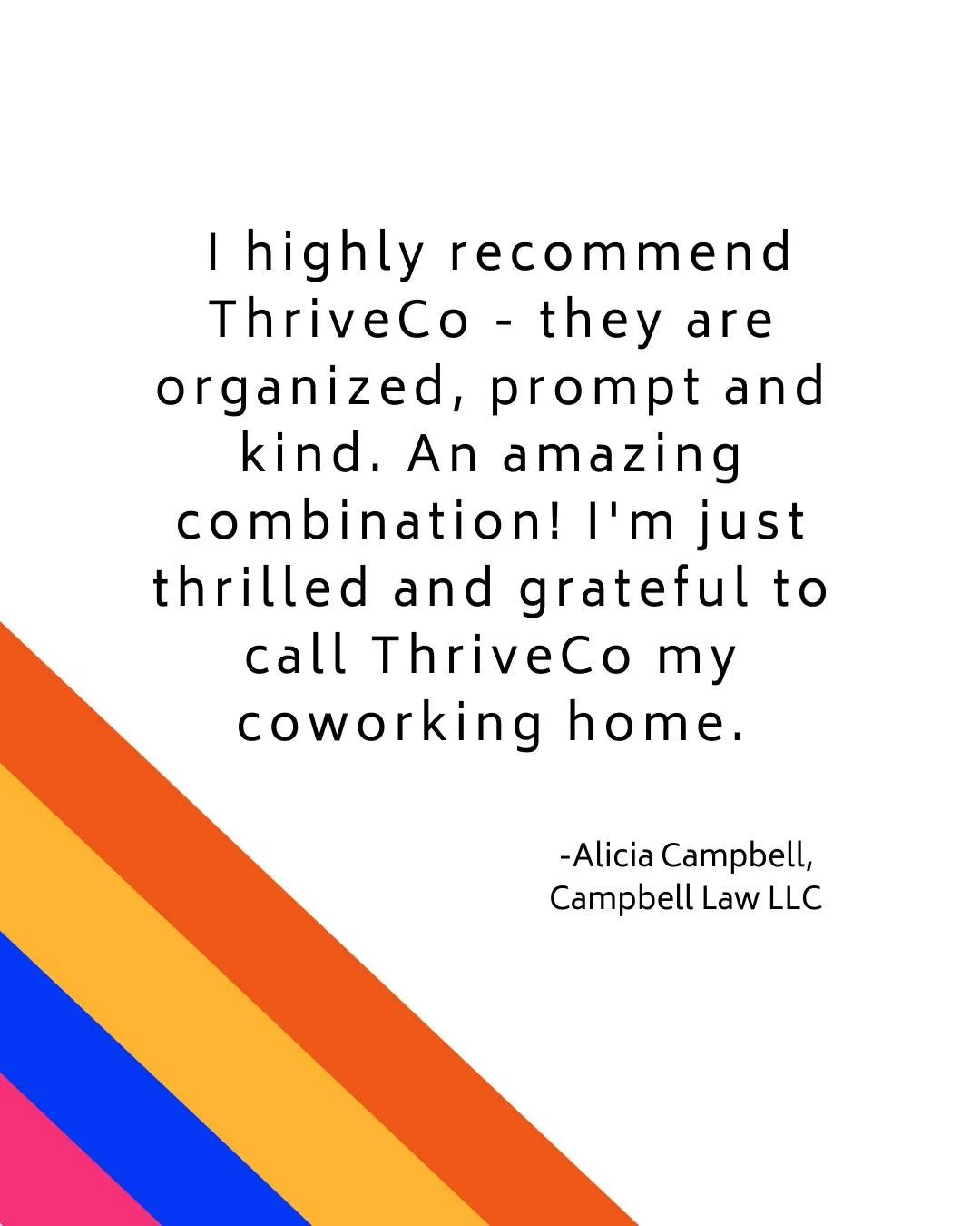 Thank you, Alicia Campbell of Campbell Law LLC, for the outstanding Google review! We are over the moon that you're so happy with your membership. Thanks for trusting us for your virtual office needs. We love working with you! 
.
.
.
.
.
#weloveourme