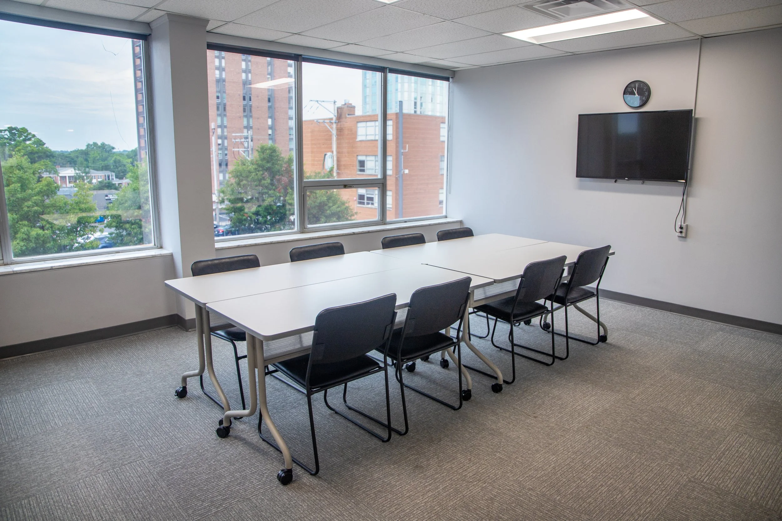 shared business space meeting room rental in Clayton, MO at ThriveCo coworking space