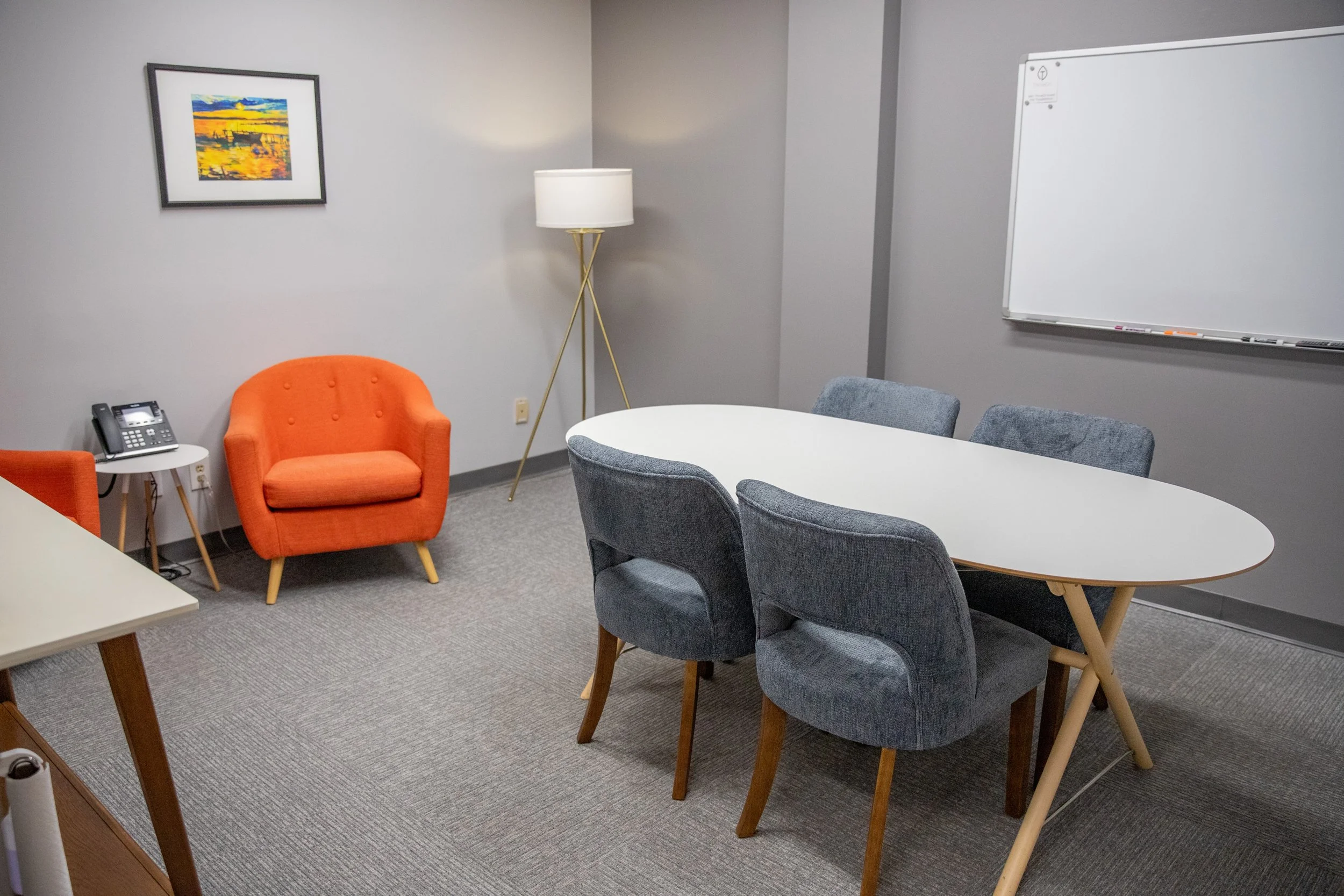 Huddle Room an hourly meeting space available in Clayton at ThriveCo coworking space