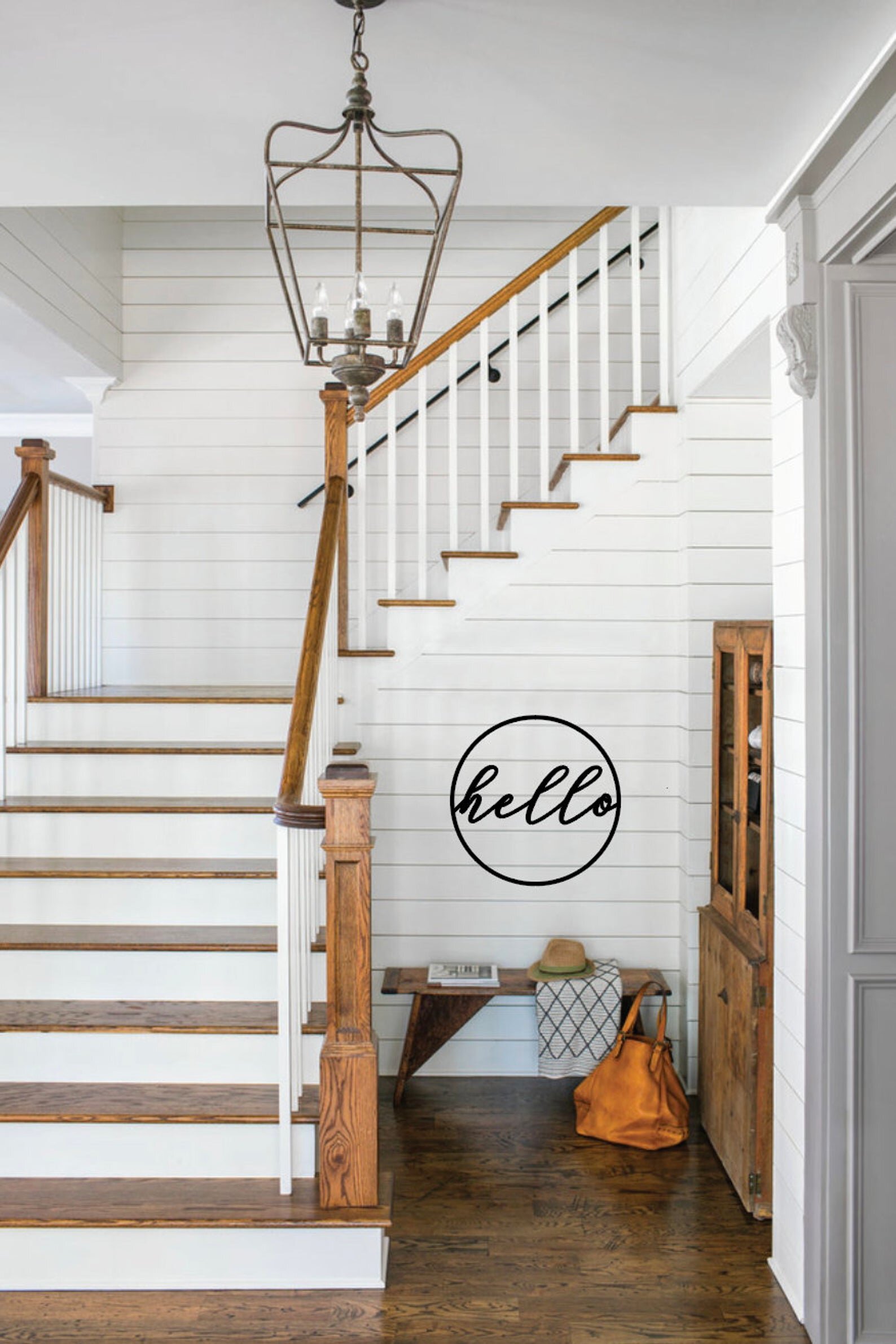 "Hello" Farmhouse Style Sign