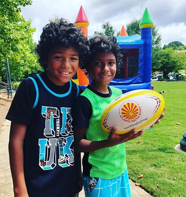 @atlantayouthrugby teamed up with @theascentproject this morning to #growthegame in South Atlanta 🏉👍🏻