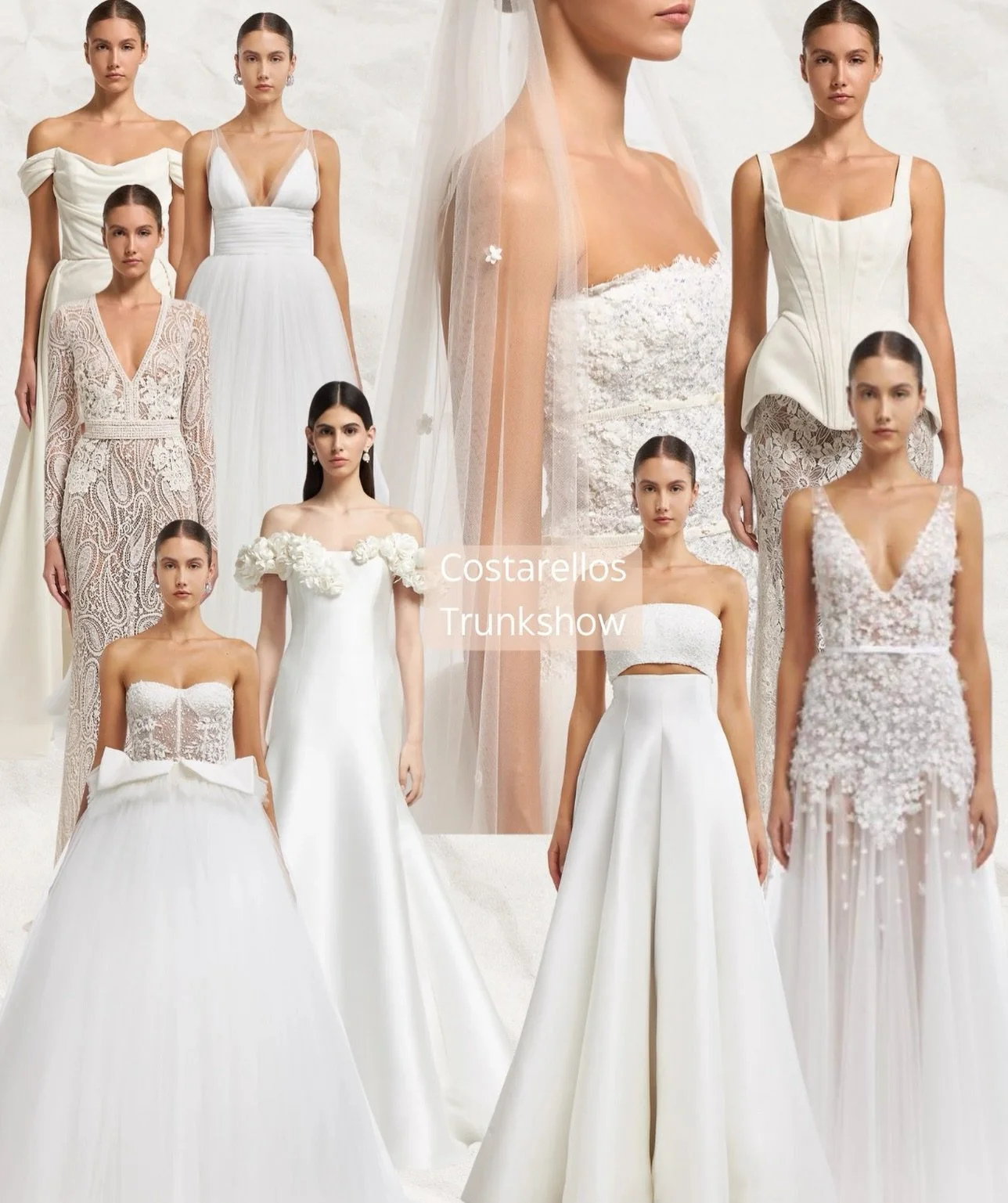 C O S T A R E L L O S ~ Step into the 2026 world of @costarellosbridal: a collection defined by soft structure, poetic movement, and the kind of details that stay with you long after you&rsquo;ve left the mirror.

Our team has curated a selection of 