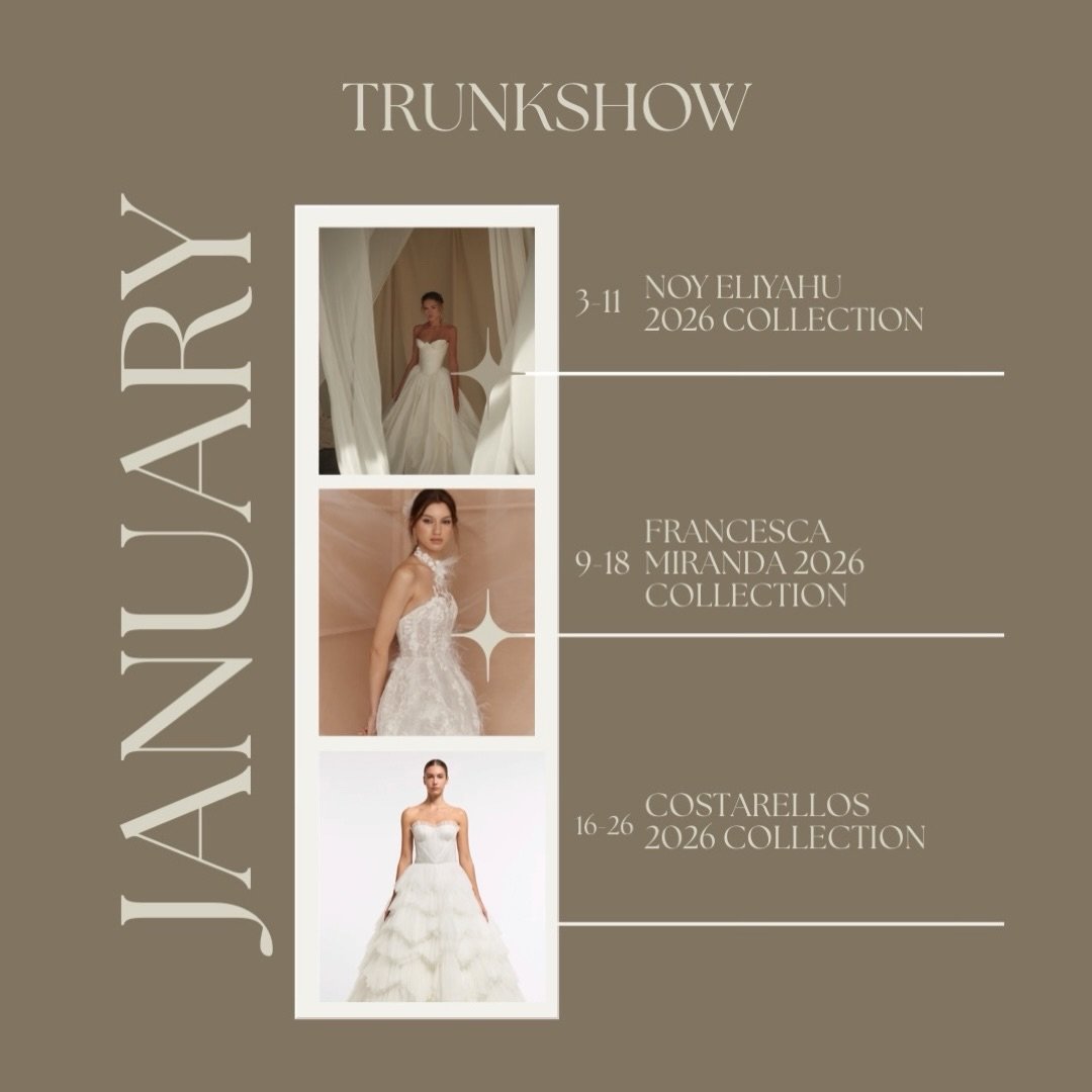 A N U A R Y ~ ✨ Hello, 2026 ✨

A new year, new beginnings and the most exciting lineup of trunk shows to kick it all off at SPINA Bride.

We&rsquo;re starting strong with unforgettable designers, exclusive gowns, and moments made just for your yes.

