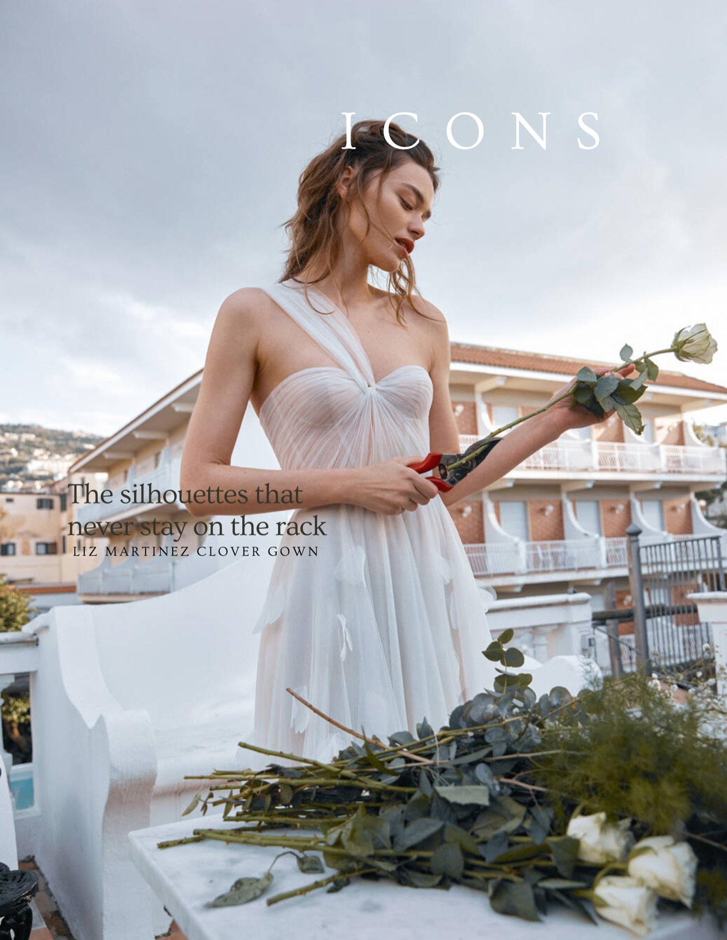 I C O N S ~ Meet "CLOVER" by @lizmartinezbridal, a gown that brides fall for instantly and never forget.

Airy petals, effortless movement, and that signature Liz Martinez romance make this style a true modern icon.

Ethereal.
Feminine.
Unm