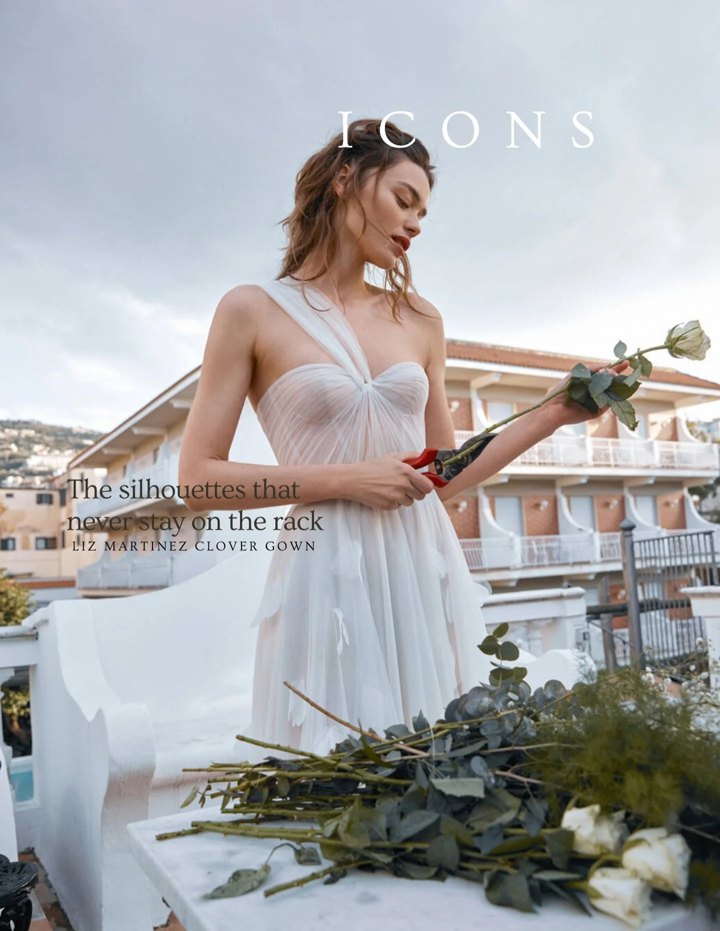 I C O N S ~ Meet "CLOVER" by @lizmartinezbridal, a gown that brides fall for instantly and never forget.

Airy petals, effortless movement, and that signature Liz Martinez romance make this style a true modern icon.

Ethereal.
Feminine.
Unm