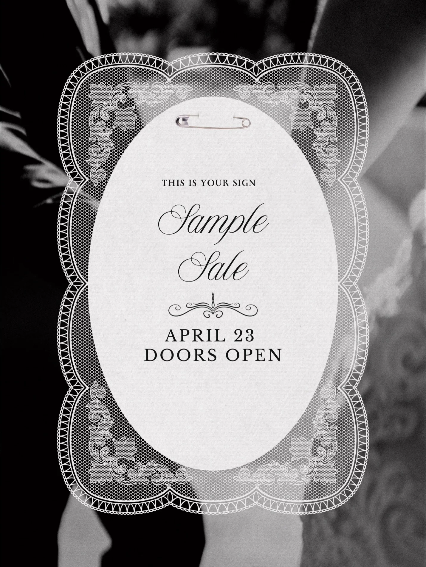S A M P L E  S A L E ~ Spina Flash Sale ⚡️

Blink and you&rsquo;ll miss it.

A rare moment where dream gowns meet unreal pricing, ust for a few hours.

THURSDAY, APRIL 23
11&ndash;1PM
$1,500&ndash;$3,500

First come, first serve
Bride + 1 only
No RSV