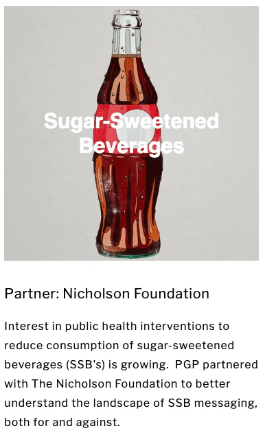 One of Orville’s areas of focus is on helping educate the public on the danger of sugar-sweetened beverages and their healthy alternatives.