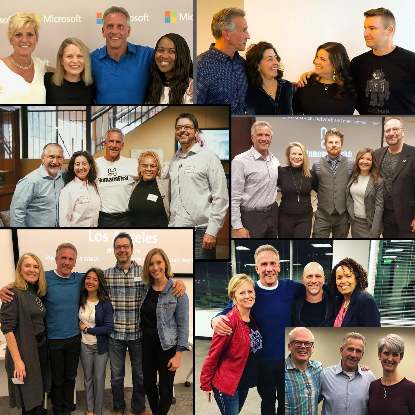 “There’s an overemphasis on waiting for somebody else to create the change.” Mike, mixing it up with some of his guest speakers and participants at #HumanFirst Club events.
