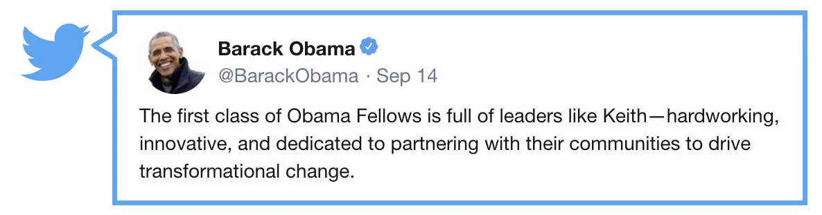 Barak Obama Acknowledges Keith Wattley's Vision &amp; Innovation