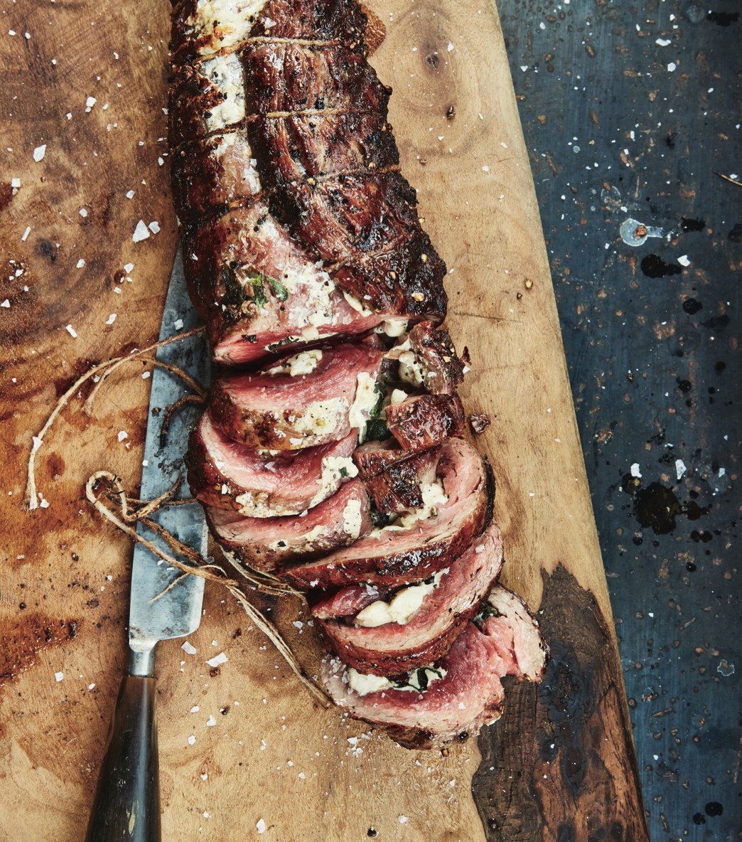 Grilled Flank Steak - Sear Marks