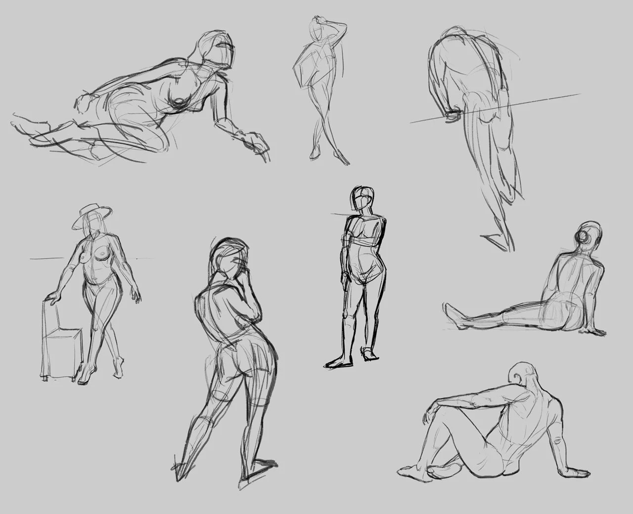 Male Art Model Poses for Life and Figure Drawing Demos