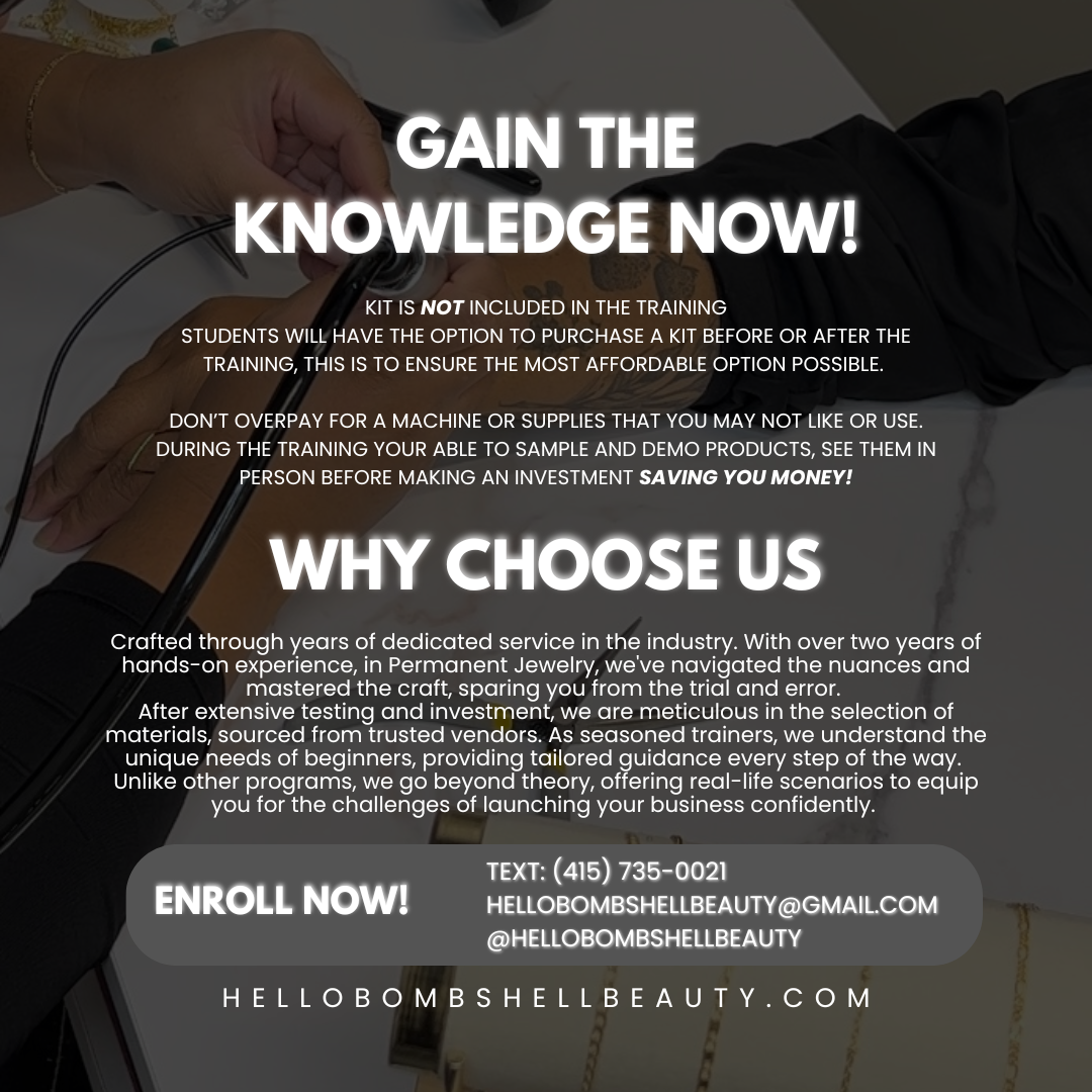 PERMANENT JEWELRY — HELLO BOMBSHELL BEAUTY